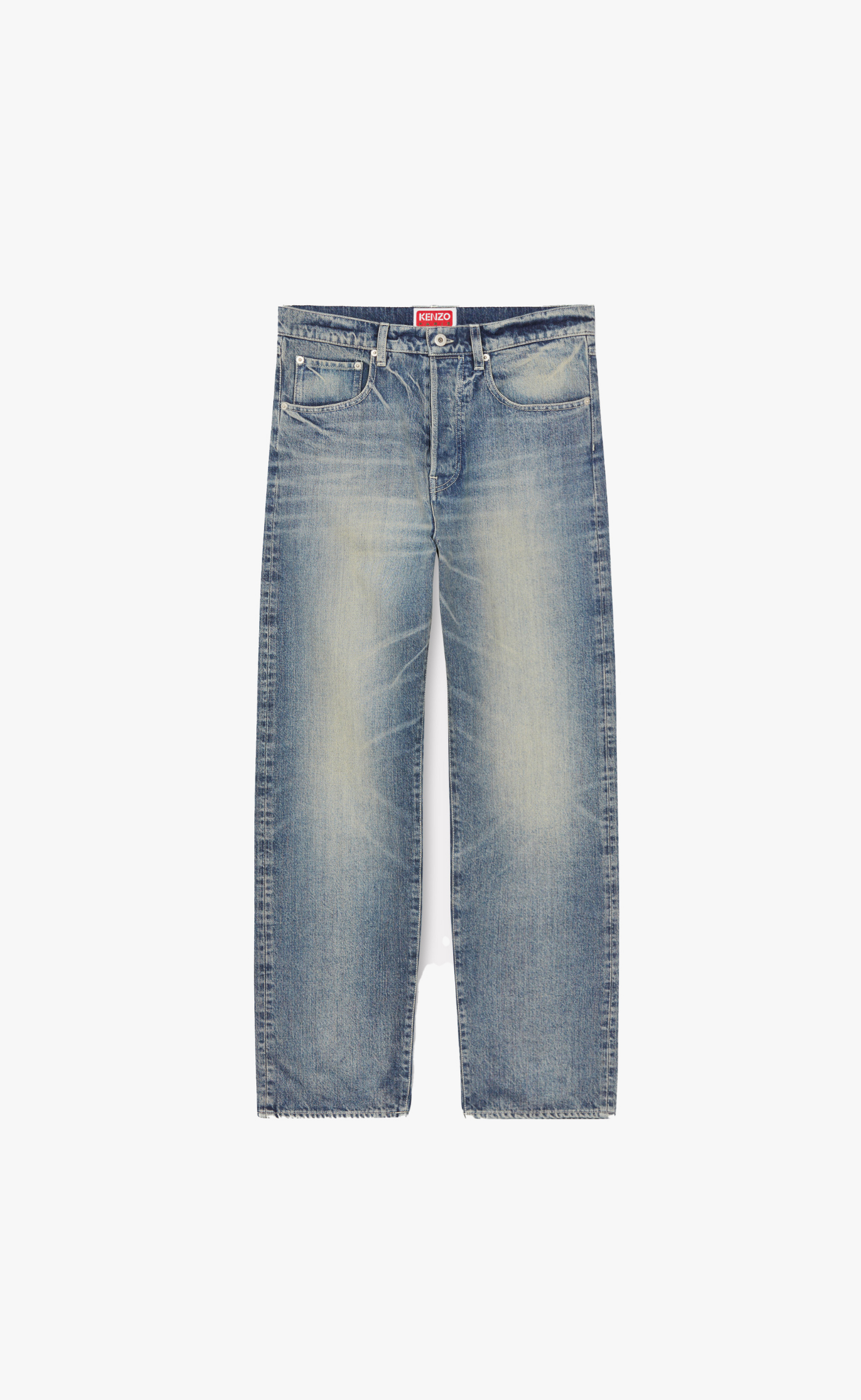 KENZO CREATIONS ASAGAO STRGT FIT BLUE JEANS
