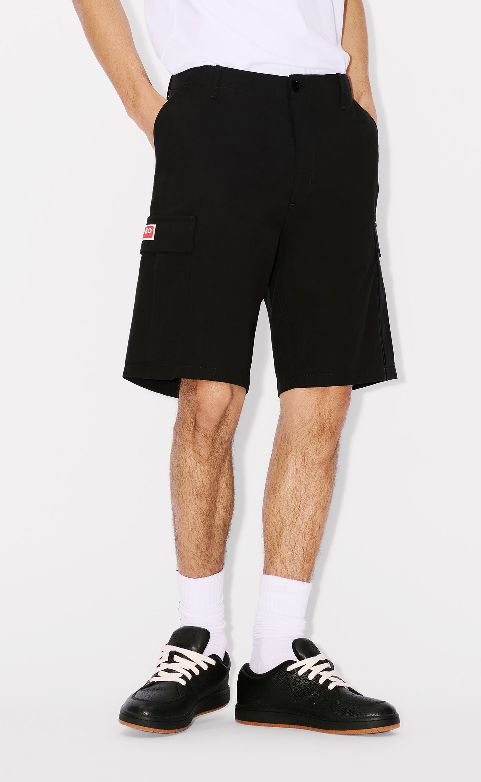 CARGO WORKWEAR BLACK SHORTS