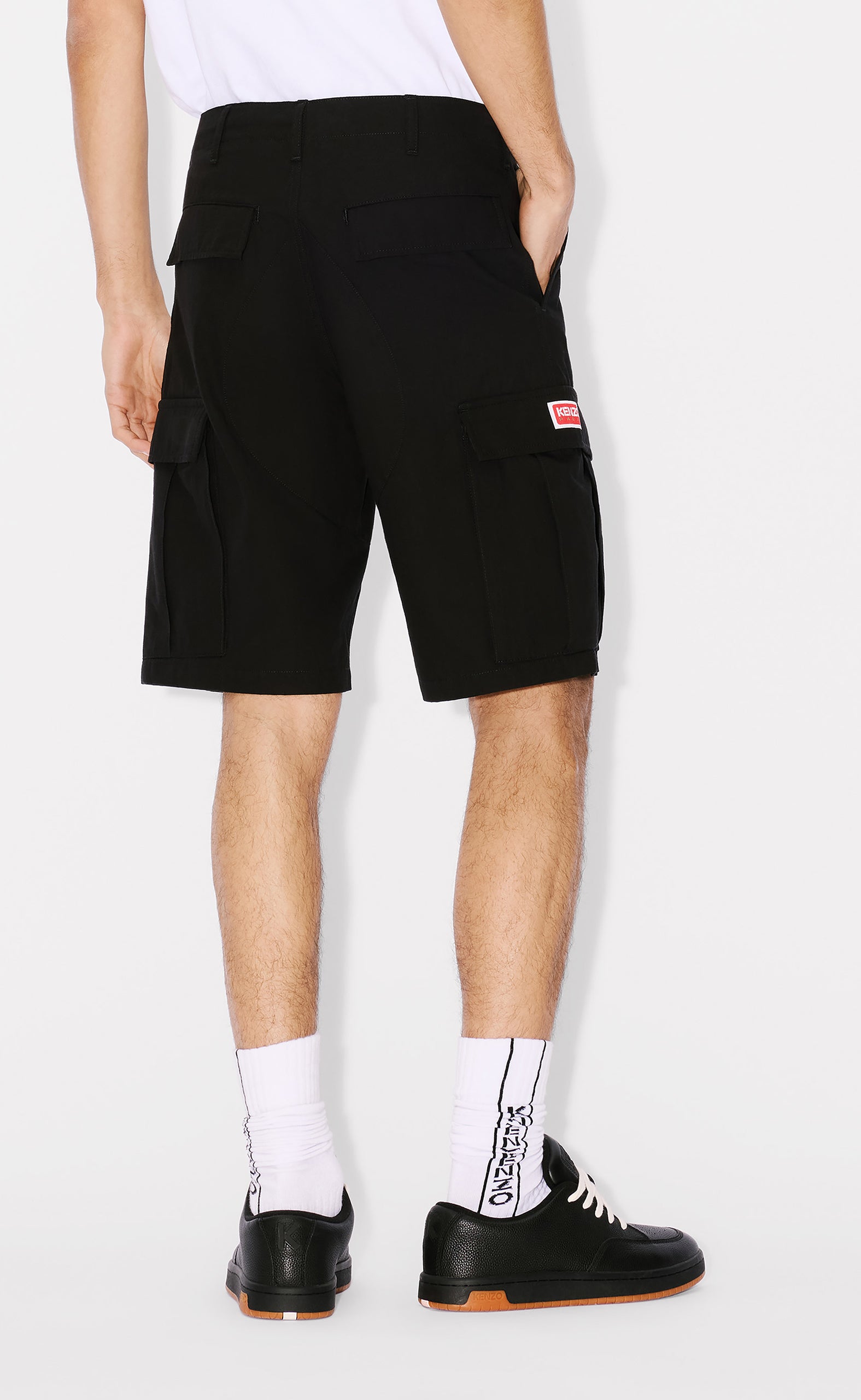 CARGO WORKWEAR BLACK SHORTS