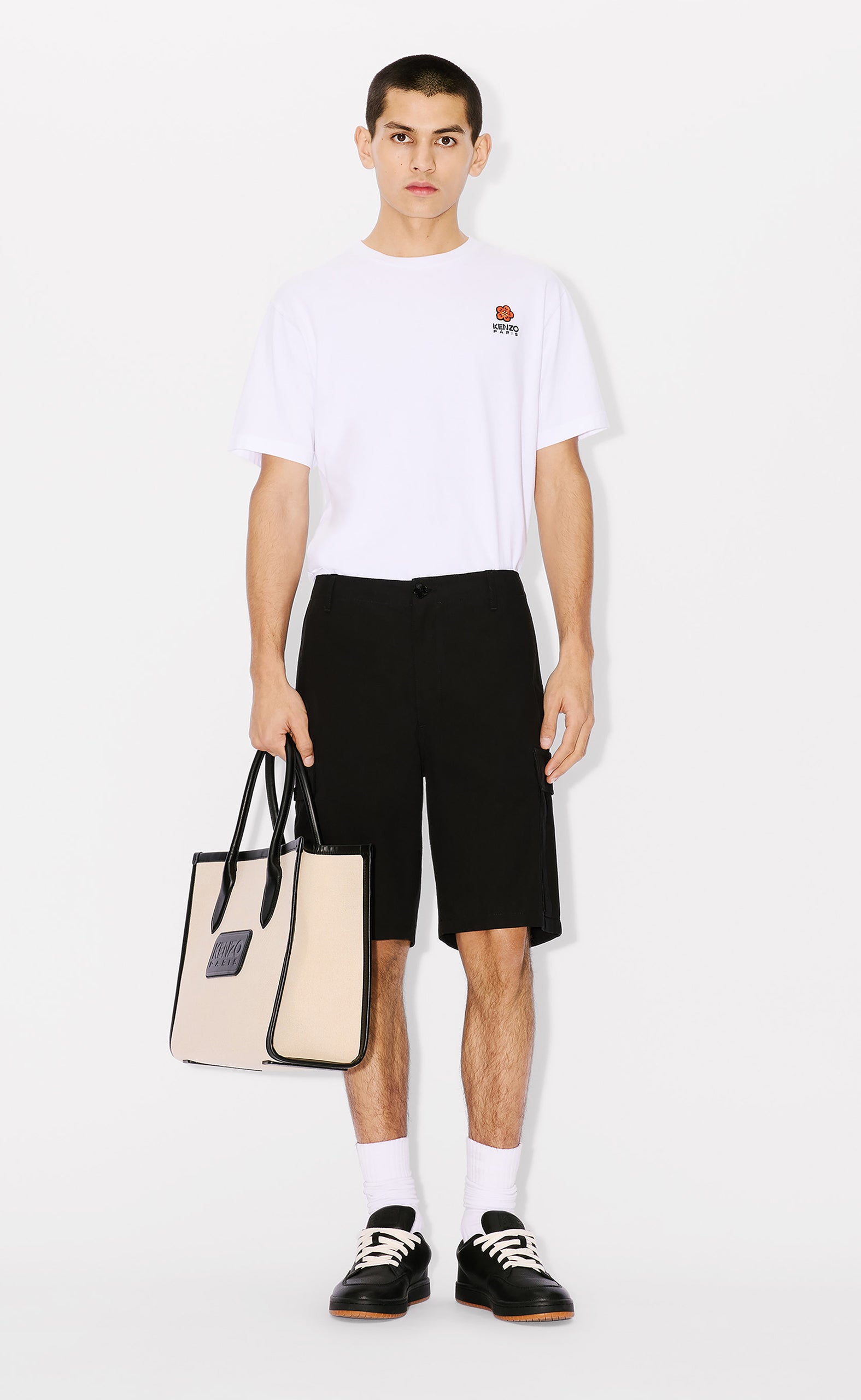 CARGO WORKWEAR BLACK SHORTS