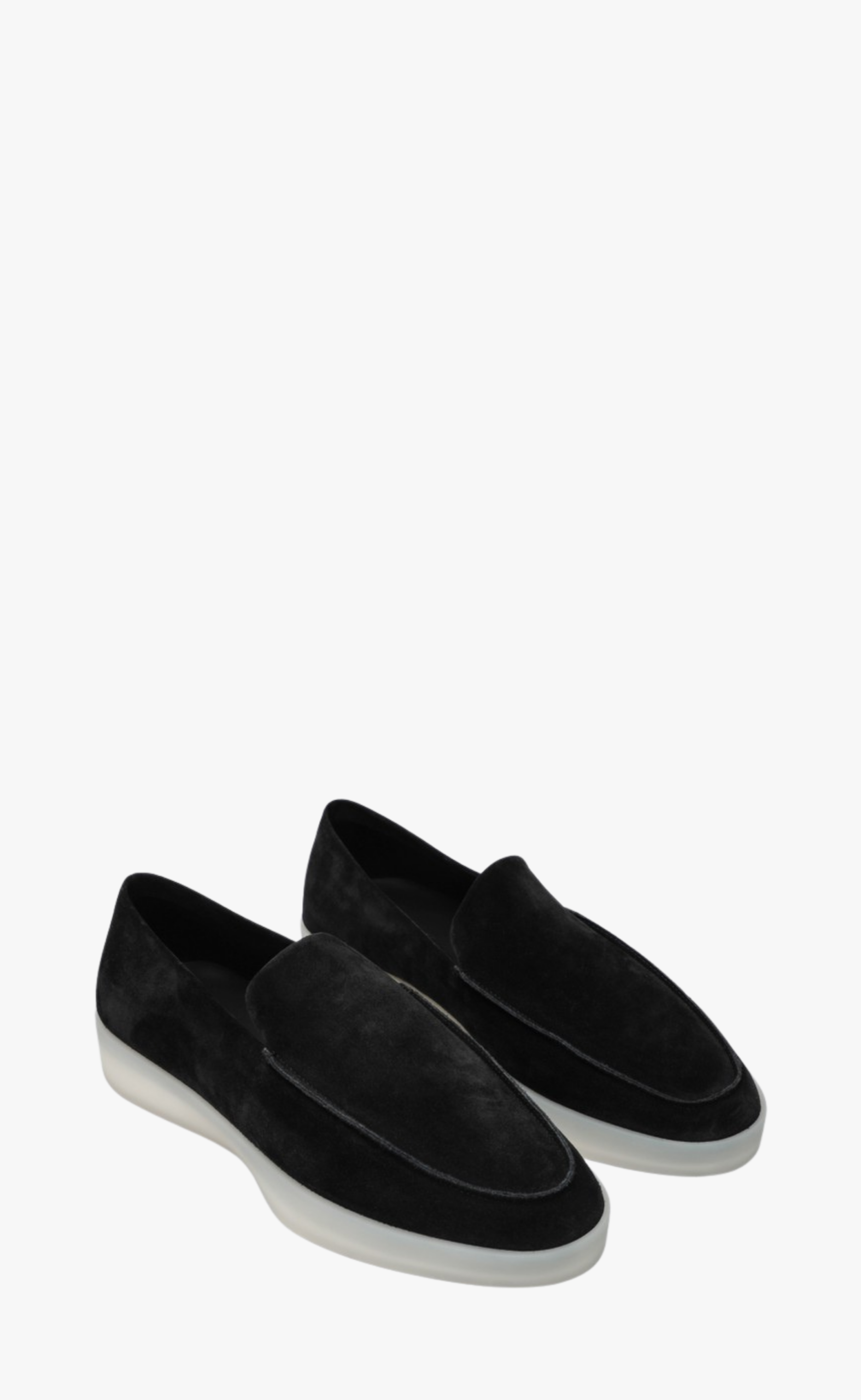 REVERSE SUEDE BLACK LOAFER
