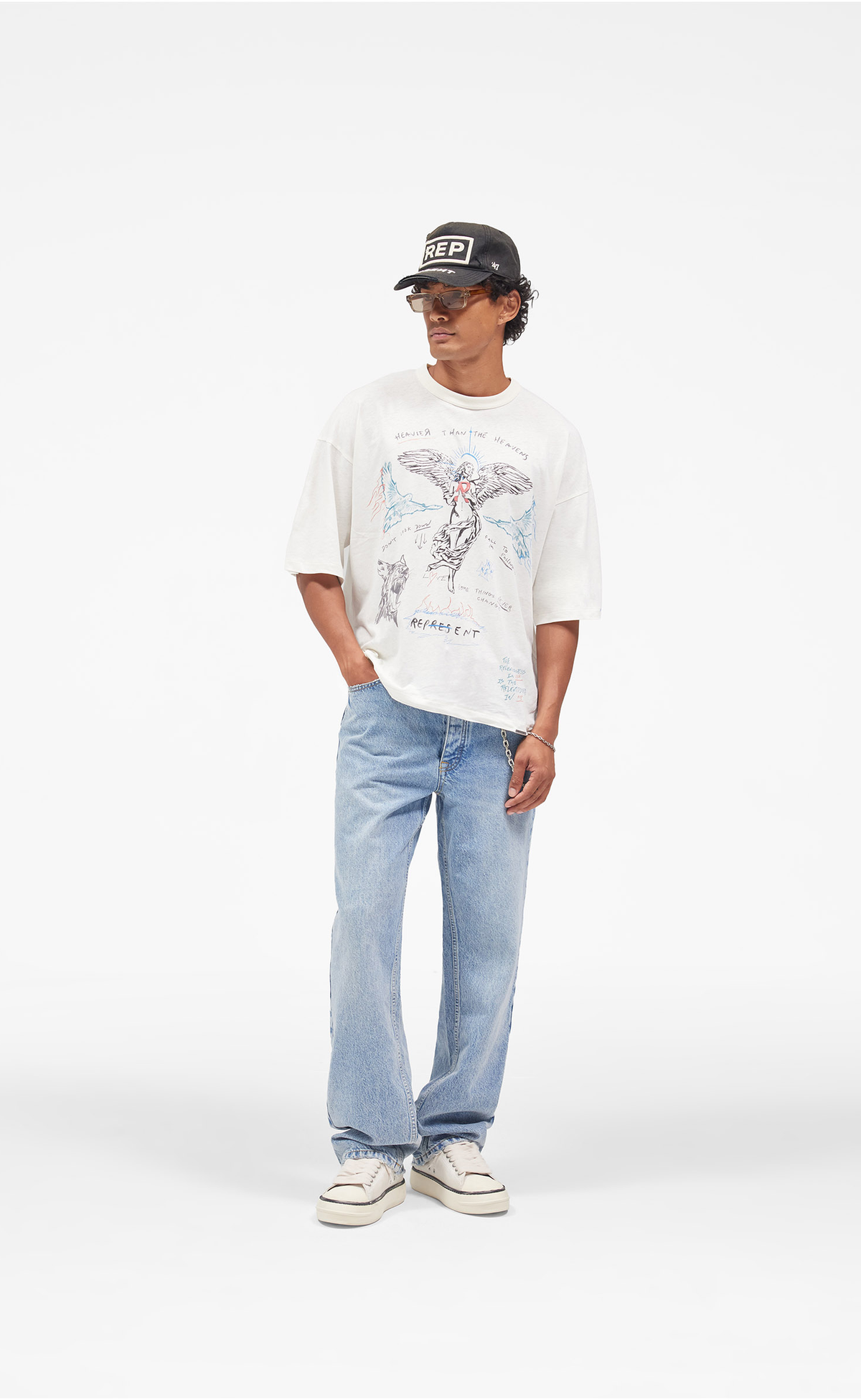 HEAVIER THAN THE HEAVENS ANTIQUE WHITE T-SHIRT