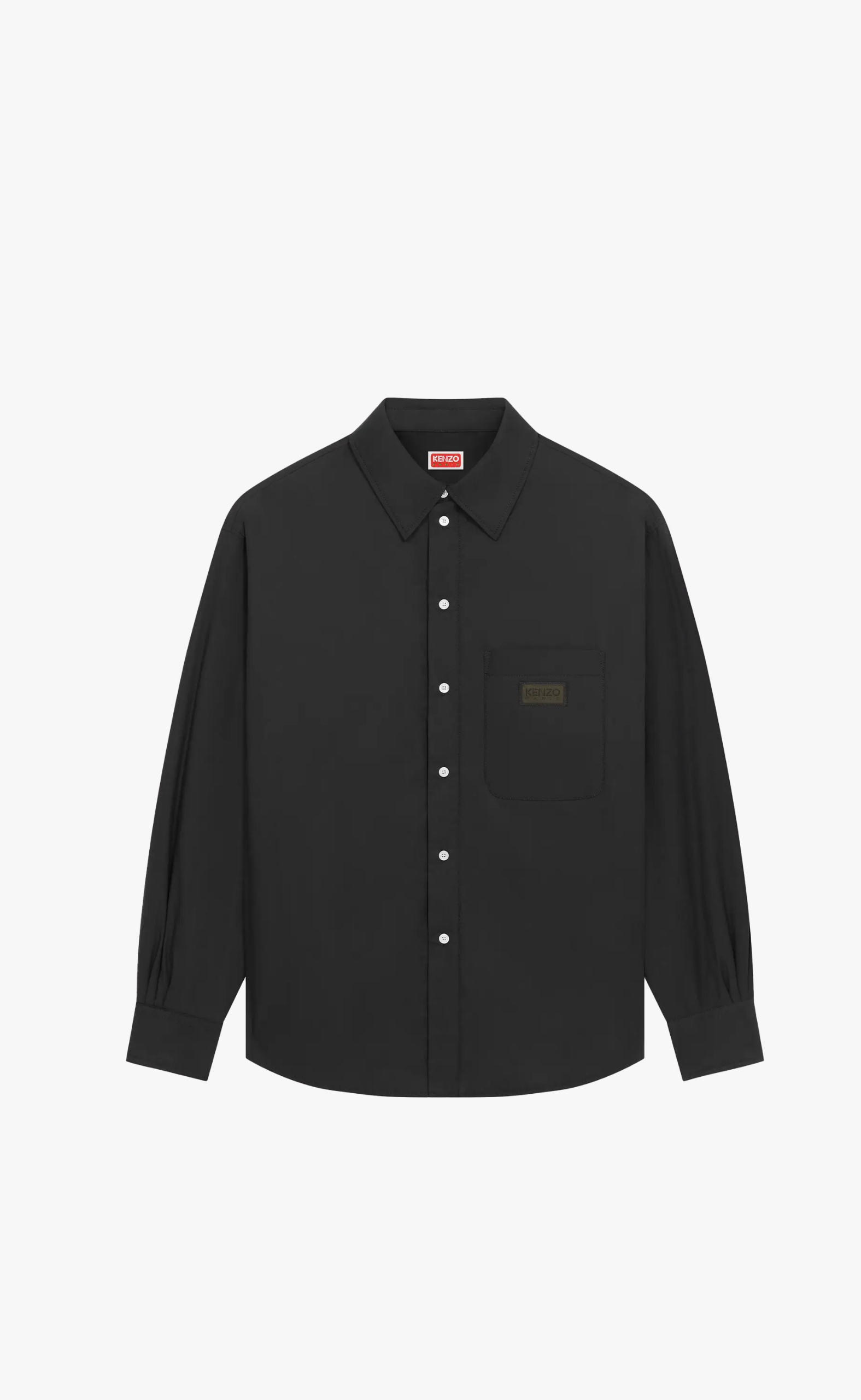 BICOLOR KENZO PARIS PADDED BLACK SHIRT
