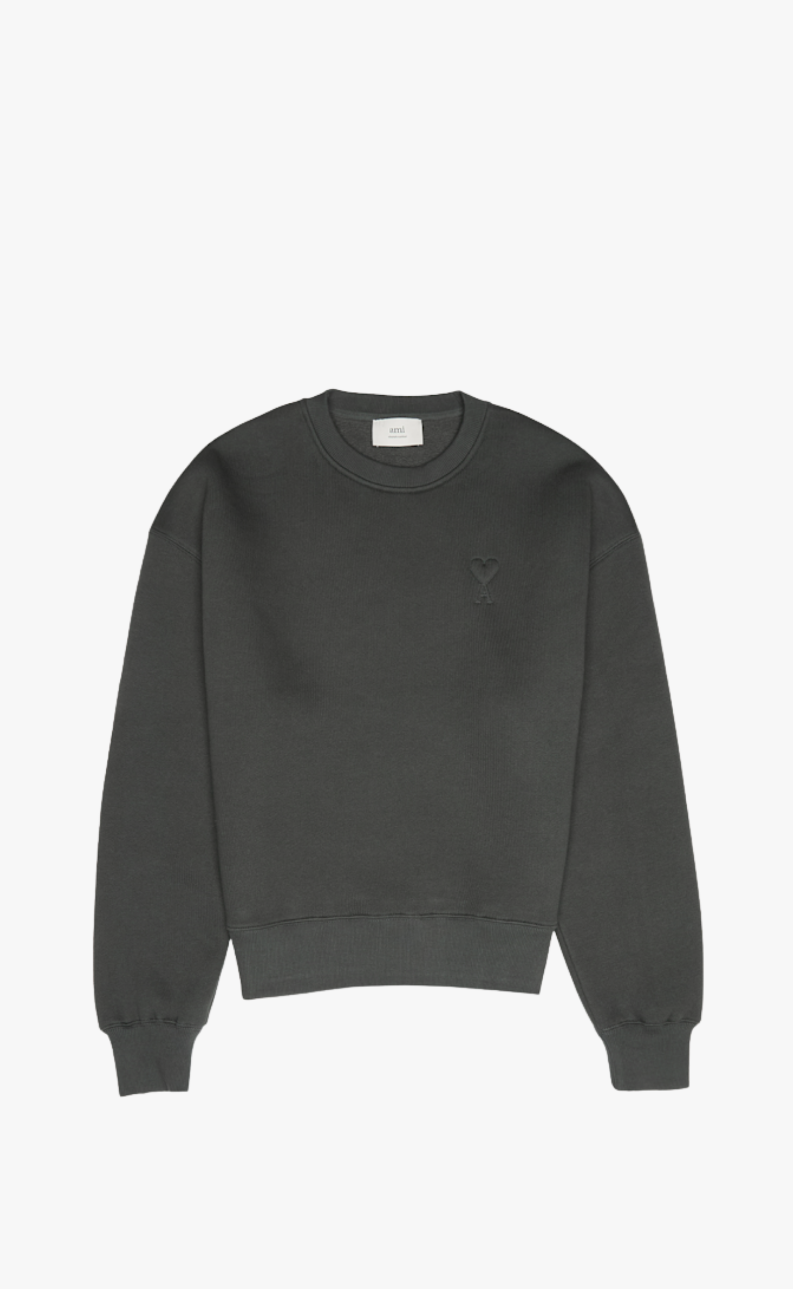 BIG ADC EMBOSSED ANTHRACITE CREWNECK