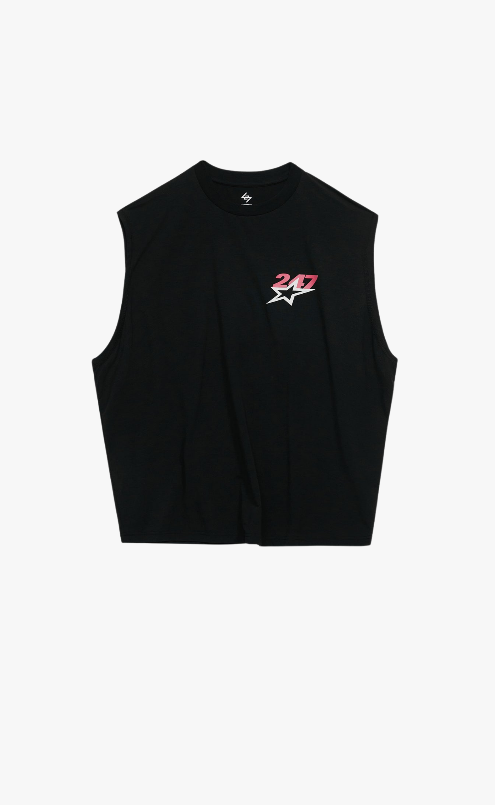 TEAM 247 STAR OS JET BLACK TANK TOP