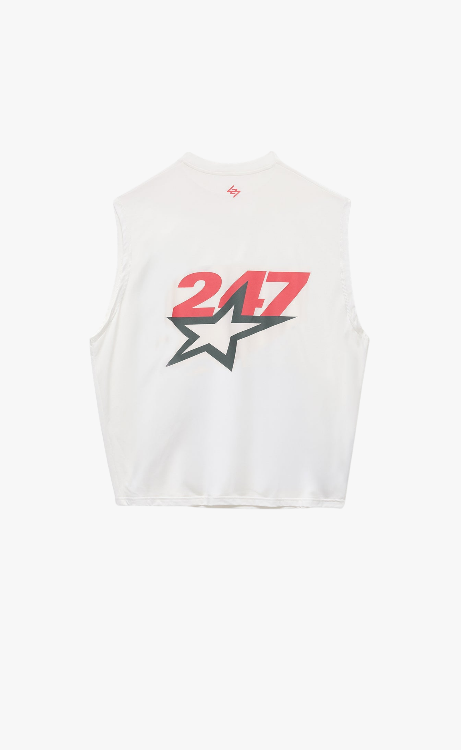 TEAM 247 STAR OS FLAT WHITE TANK TOP