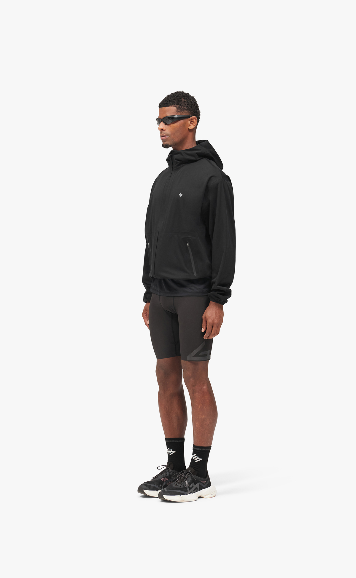 247 POWER SHIELD WINDBREAKER JET BLACK JACKET