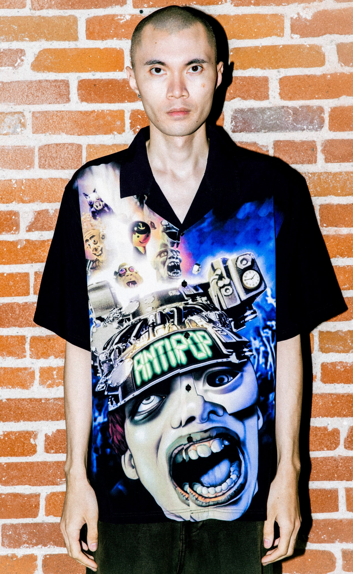 ANTI-POP BUTTON UP MULTI SHIRT