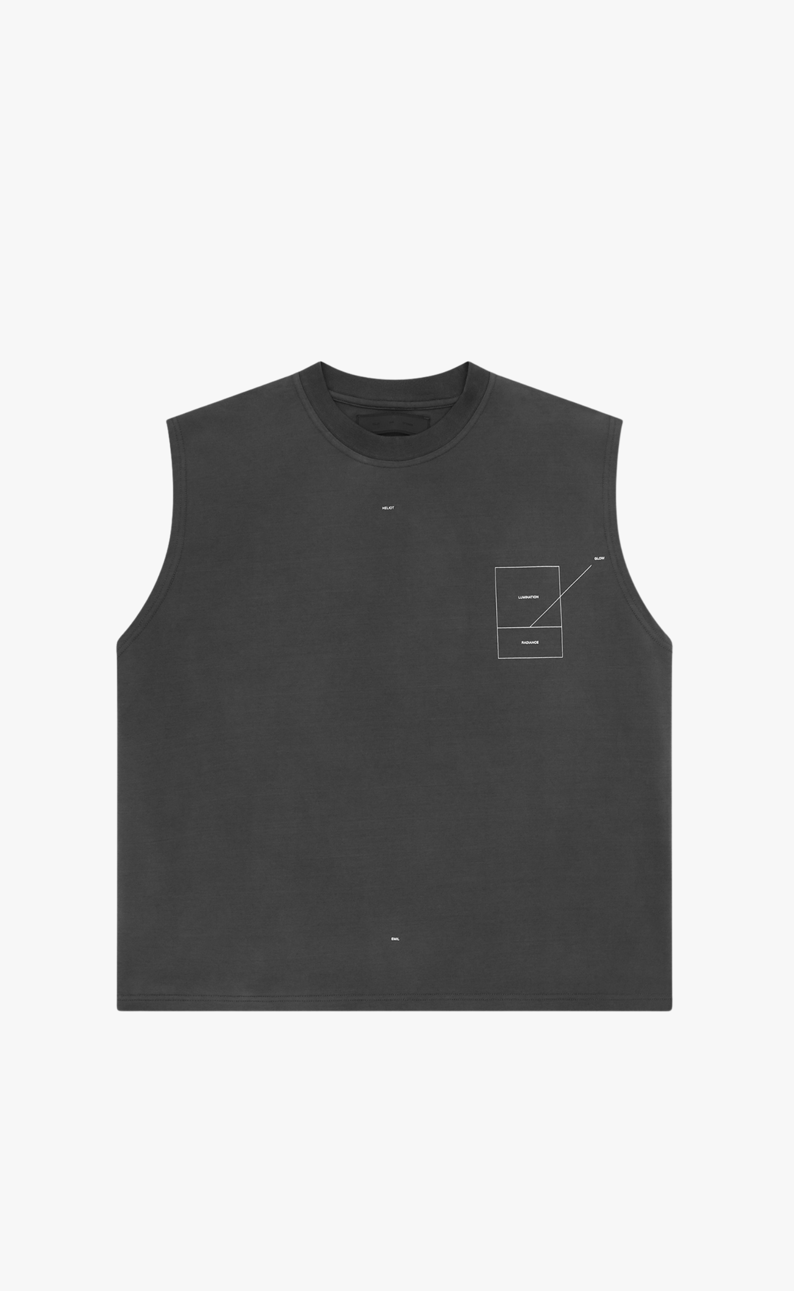 RETINA SLEEVES DARK GREY T-SHIRT