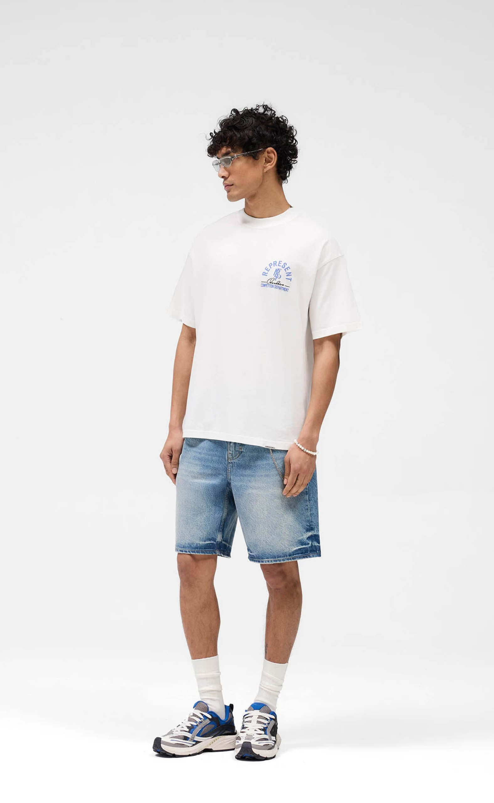 R10T TAILORED DENIM BLUE SHORTS