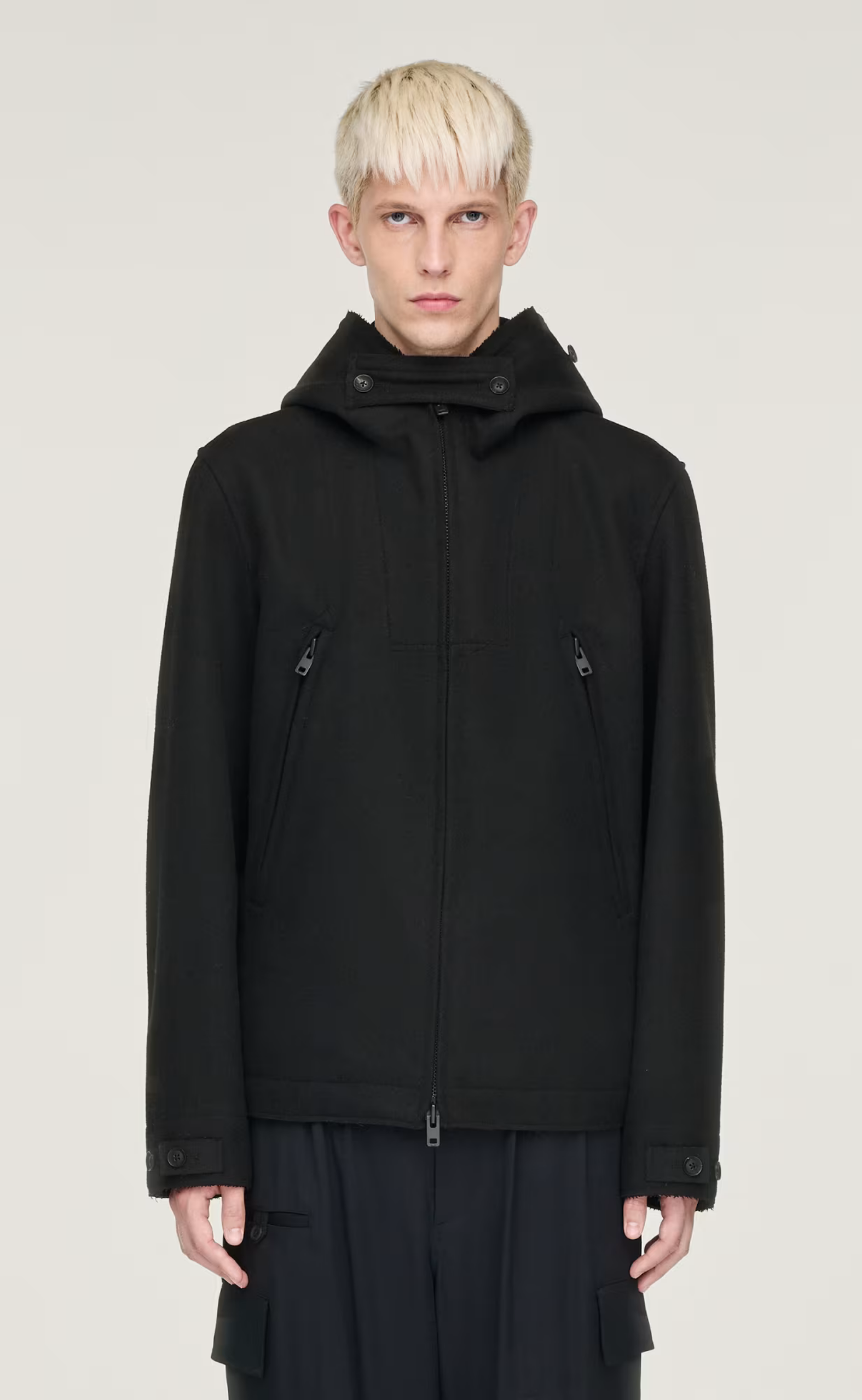 MELTON BLACK JACKET