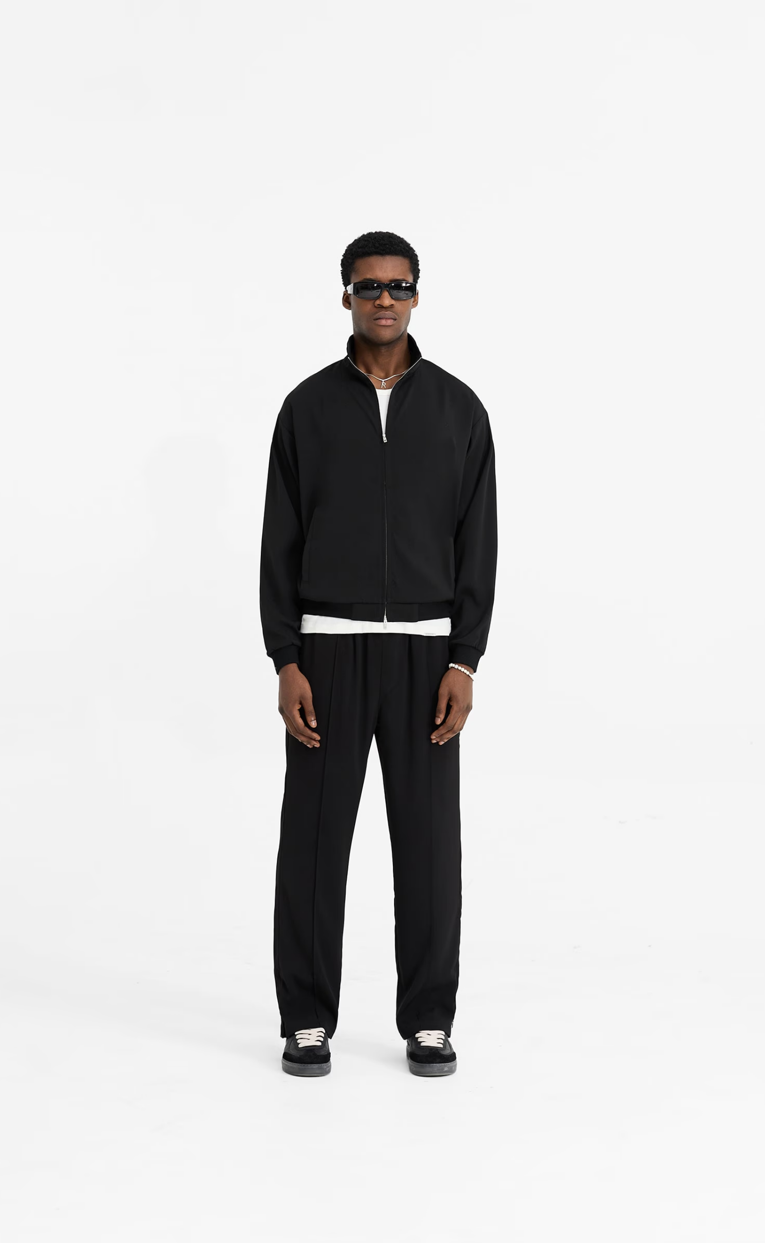 INITIAL TRACK BLACK JACKET