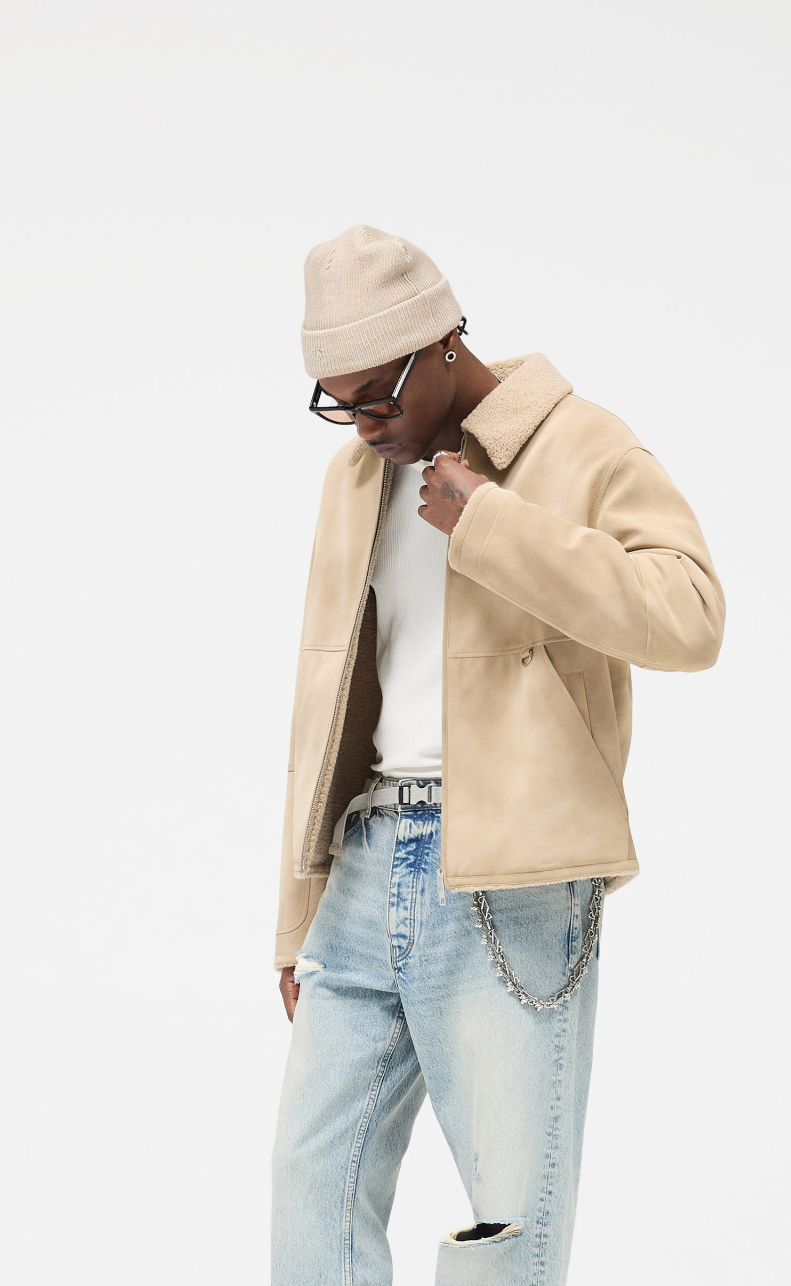 SHEARLING CAFE JACKET