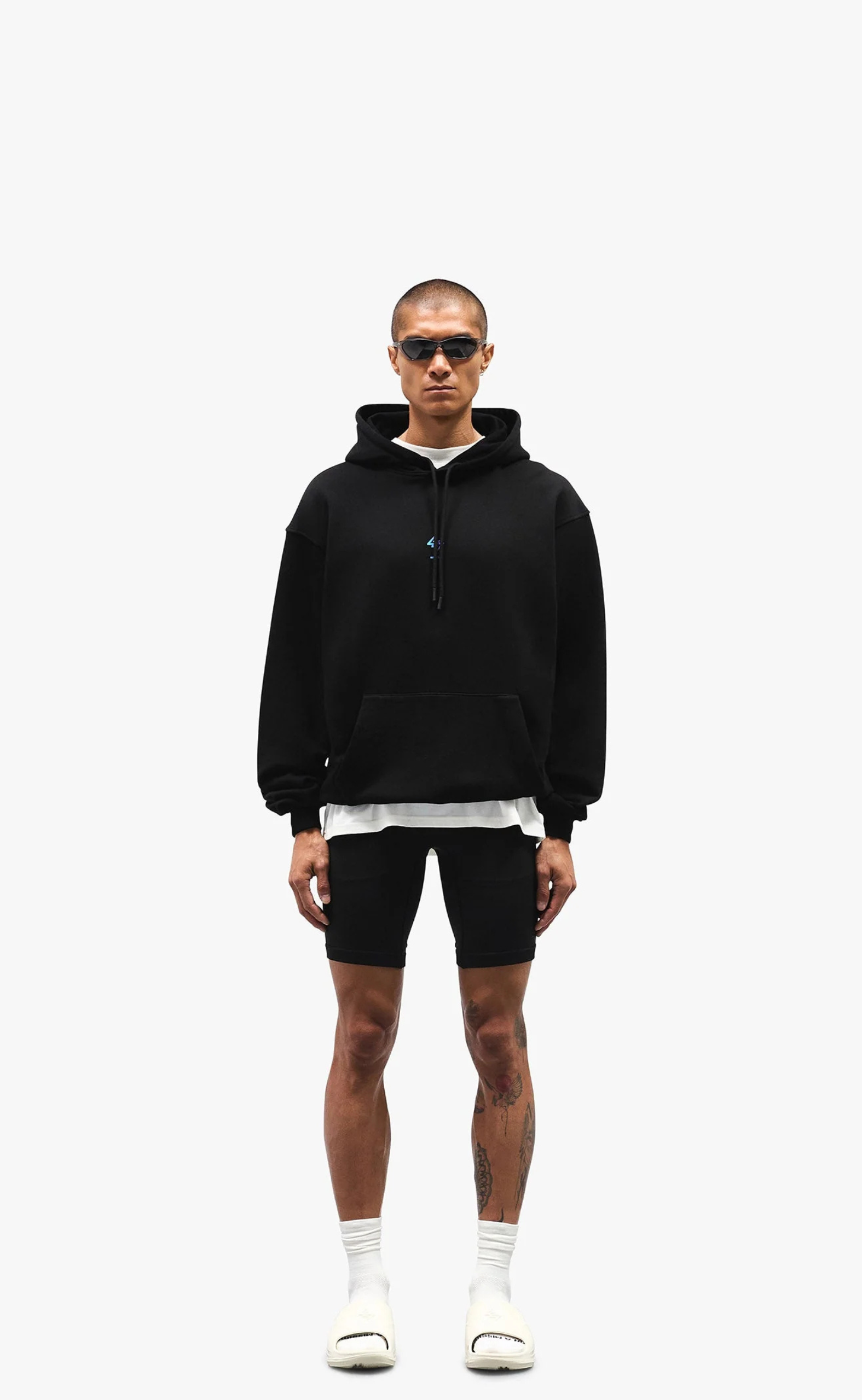247 OVERSIZED BLACK PURPLE HOODIE