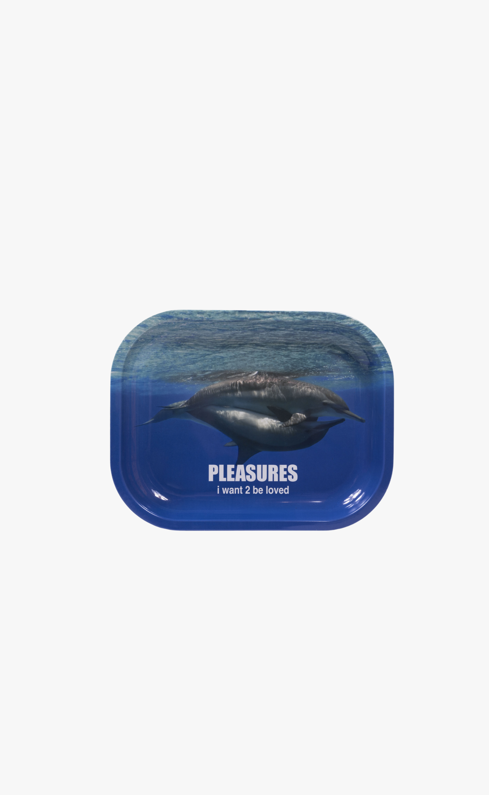 DOLPHINS METAL BLUE ASHTRAY