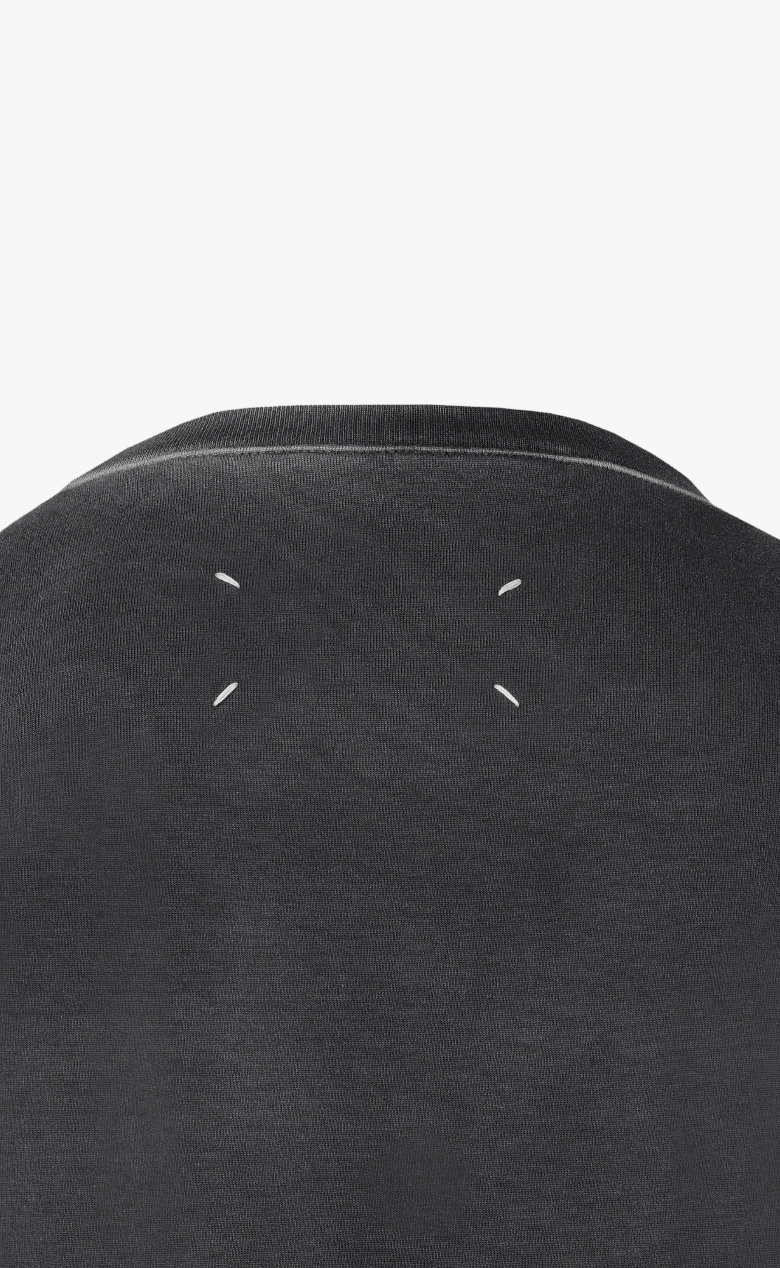 LOGO HEAVY JERSEY WASHED BLACK T-SHIRT