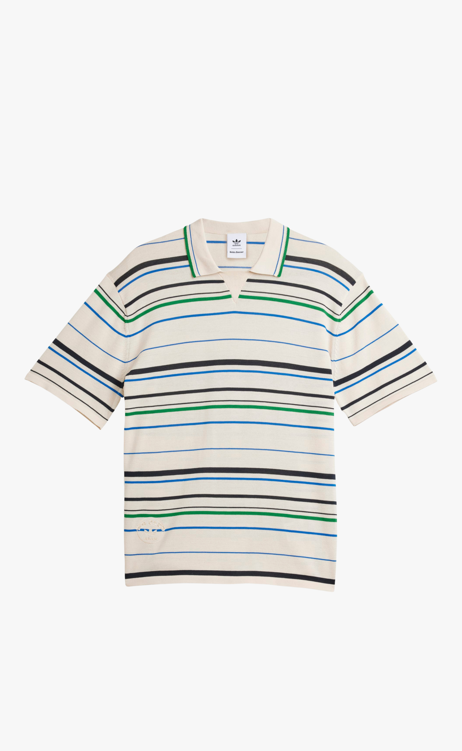 WB KNIT POLO WHITE GREEN T-SHIRT