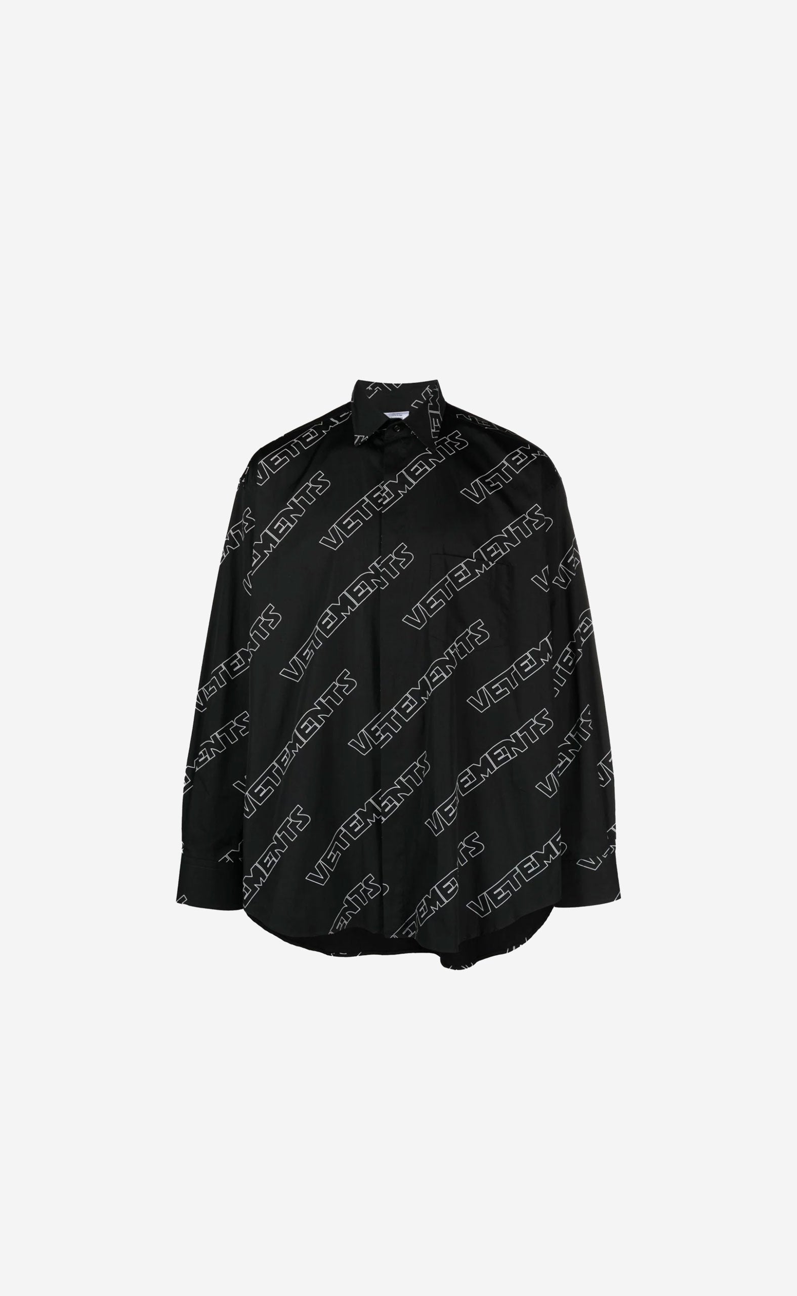 BLACK SPACE MONOGRAM SHIRT