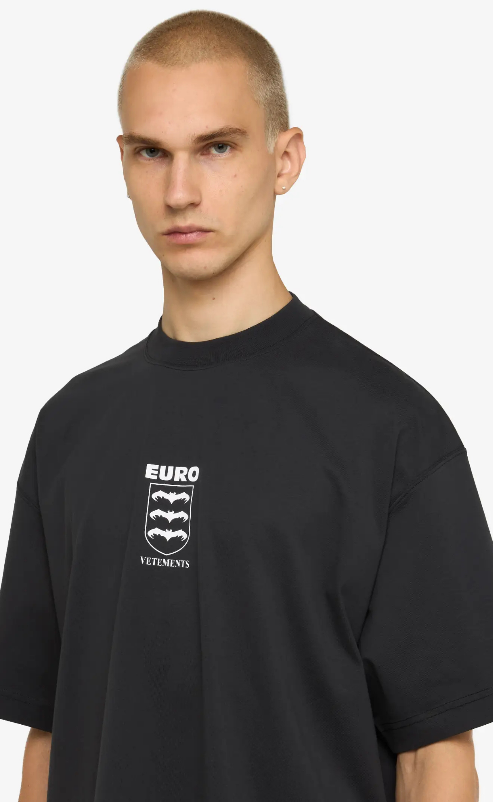 BATS LOGO REGULAR WASHED BLACKT-SHIRT