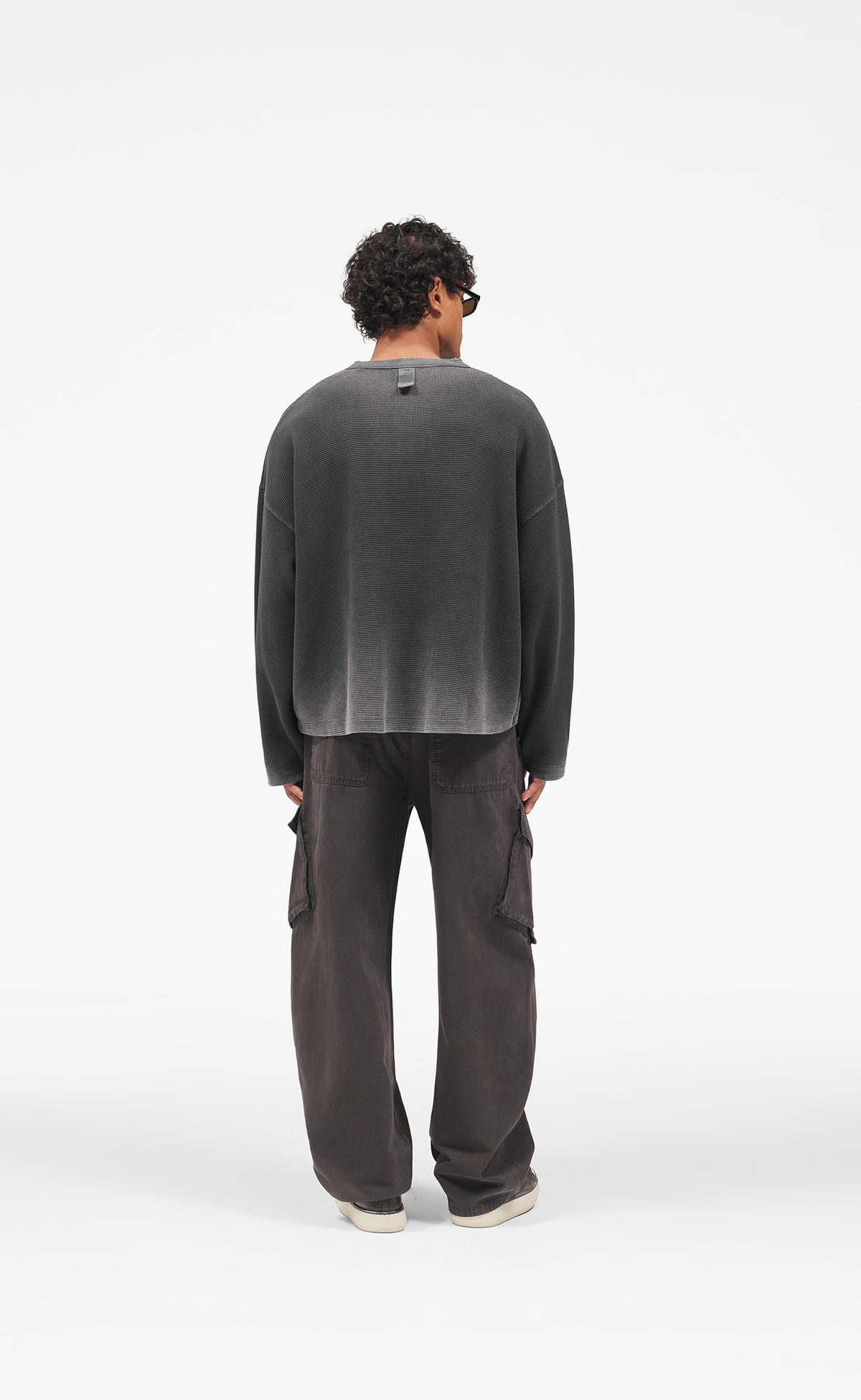 HENLEY HEAVYWEIGHT VINTAGE BLACK LONGSLEEVE