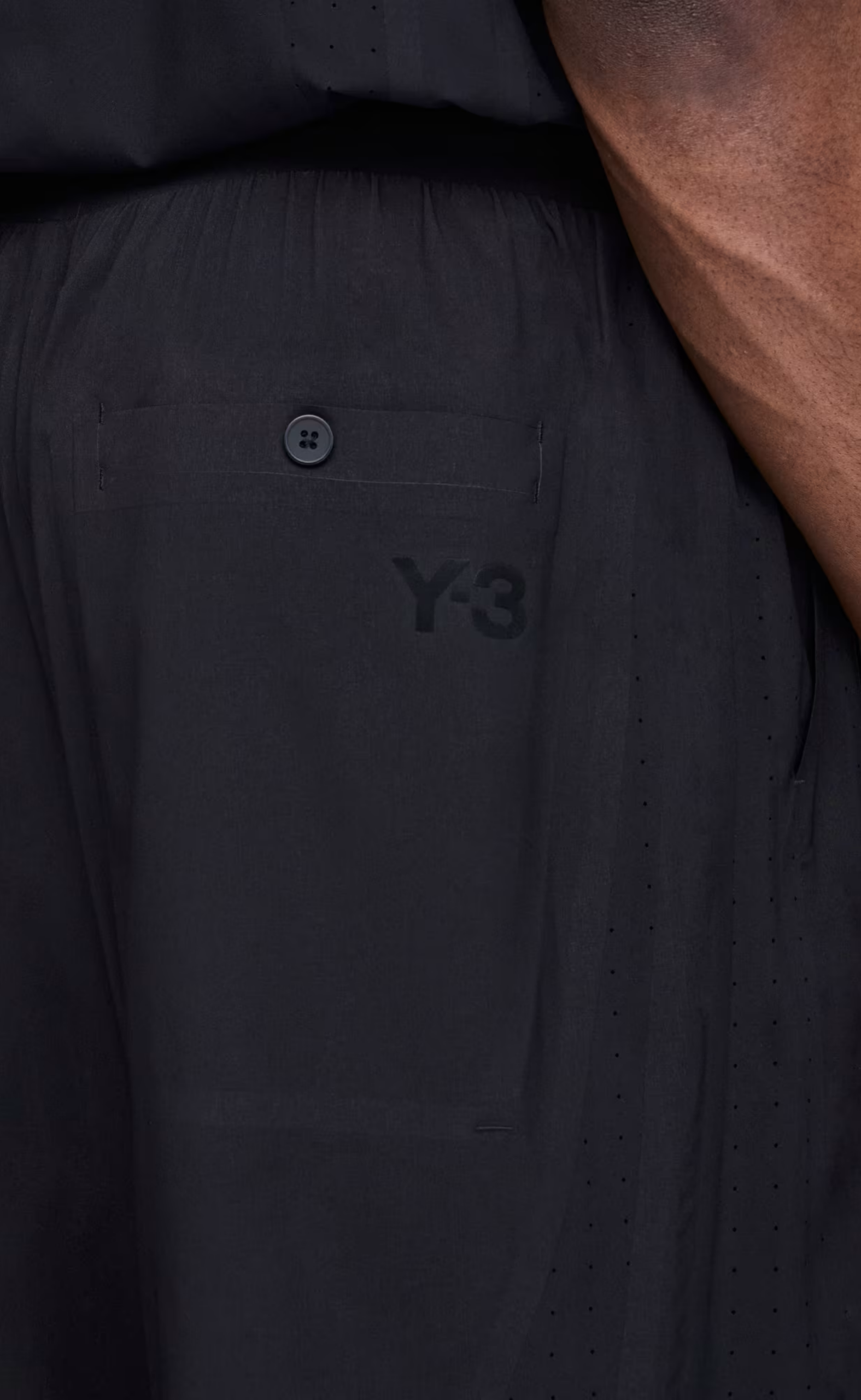 Y-3 ULTRALIGHT WOVEN BLACK SHORTS