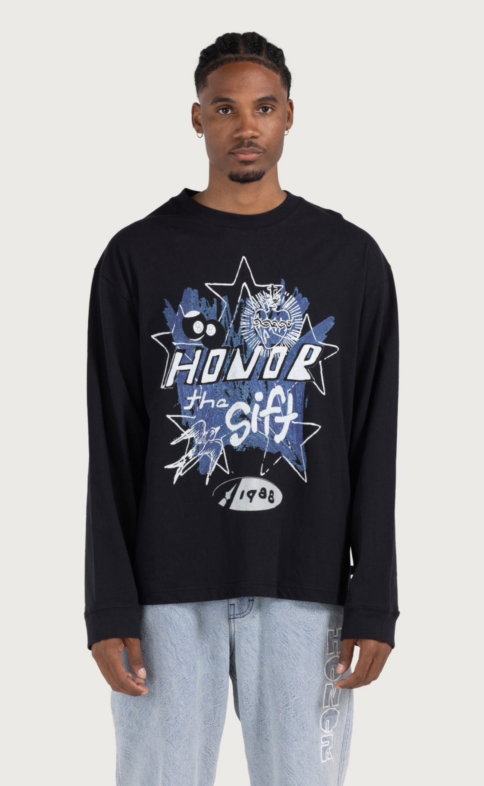 POP ART BLACK LONGSLEEVE
