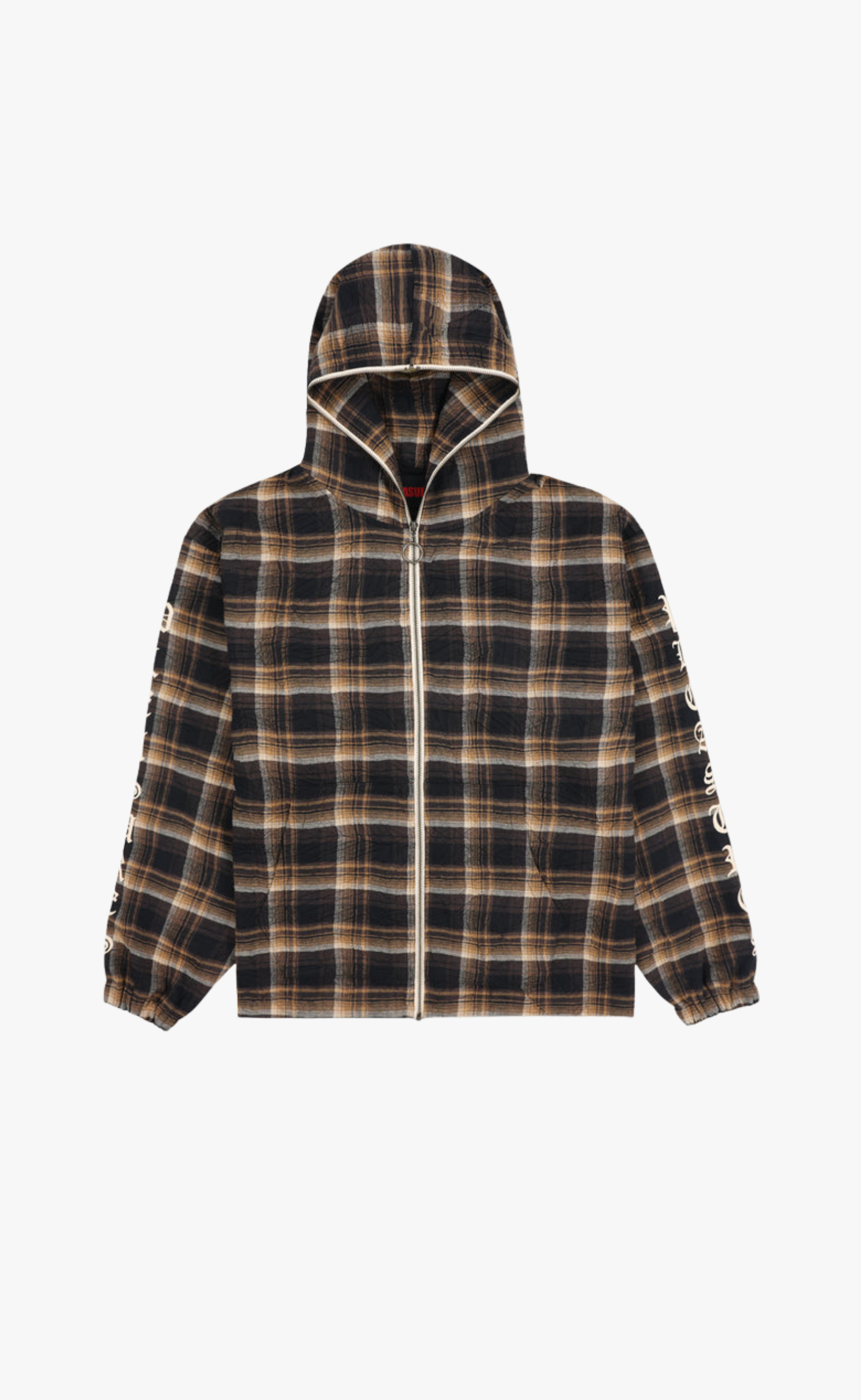 GROOVE ZIP PONCHO BROWN HOODIE