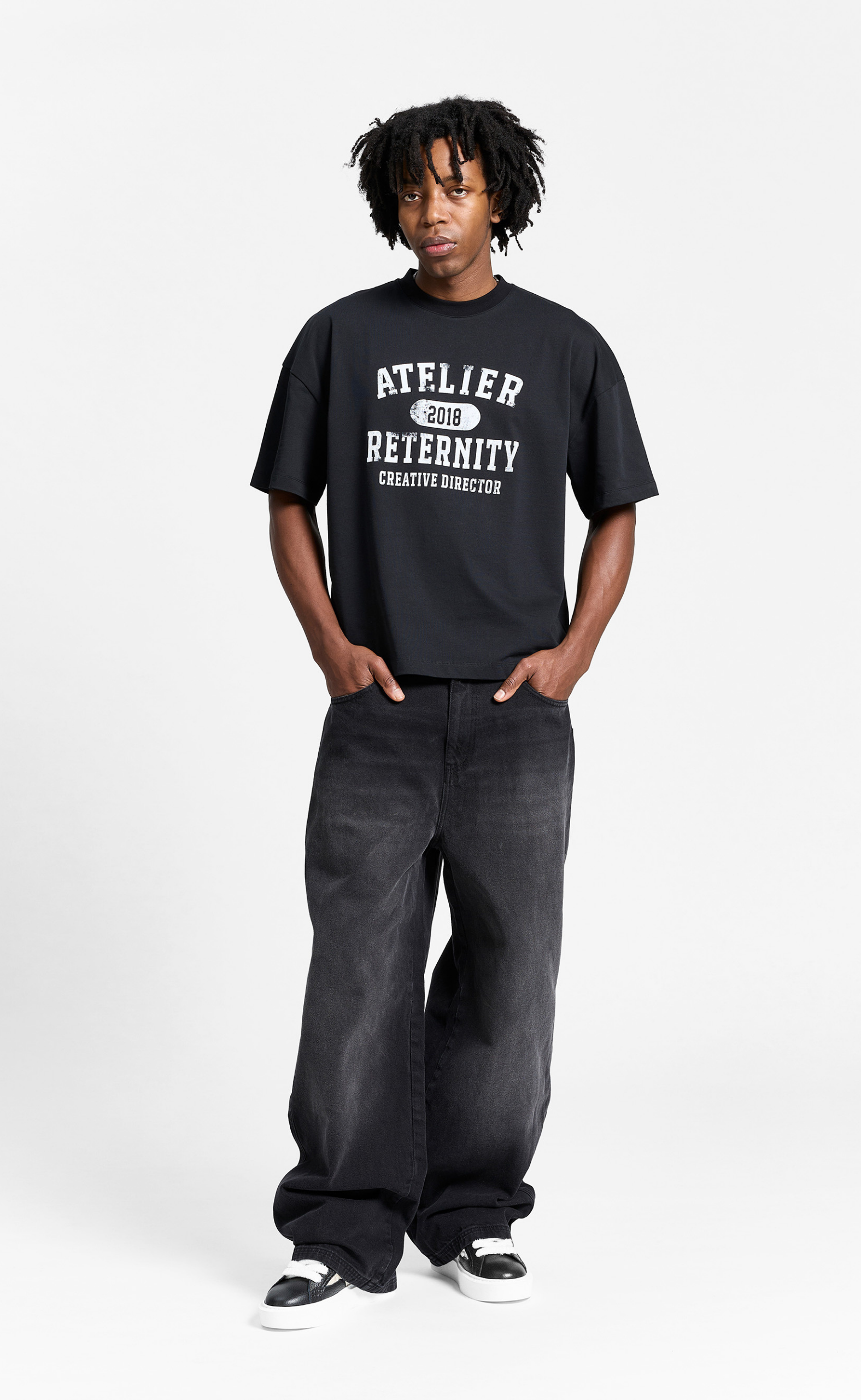 ATELIER EMBLEM BLACK T-SHIRT