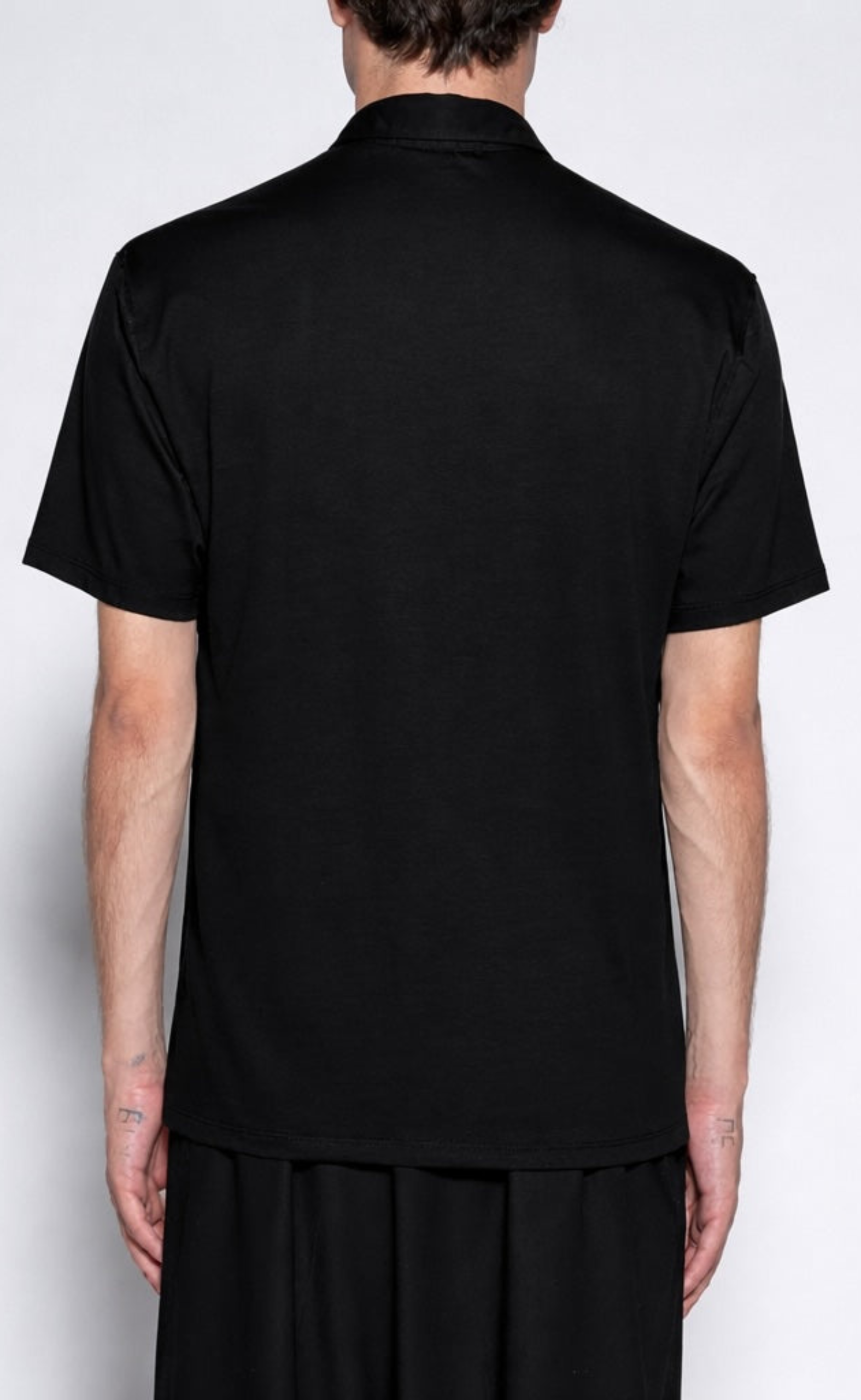 REGULAR POLO COTTON BLACK T-SHIRT