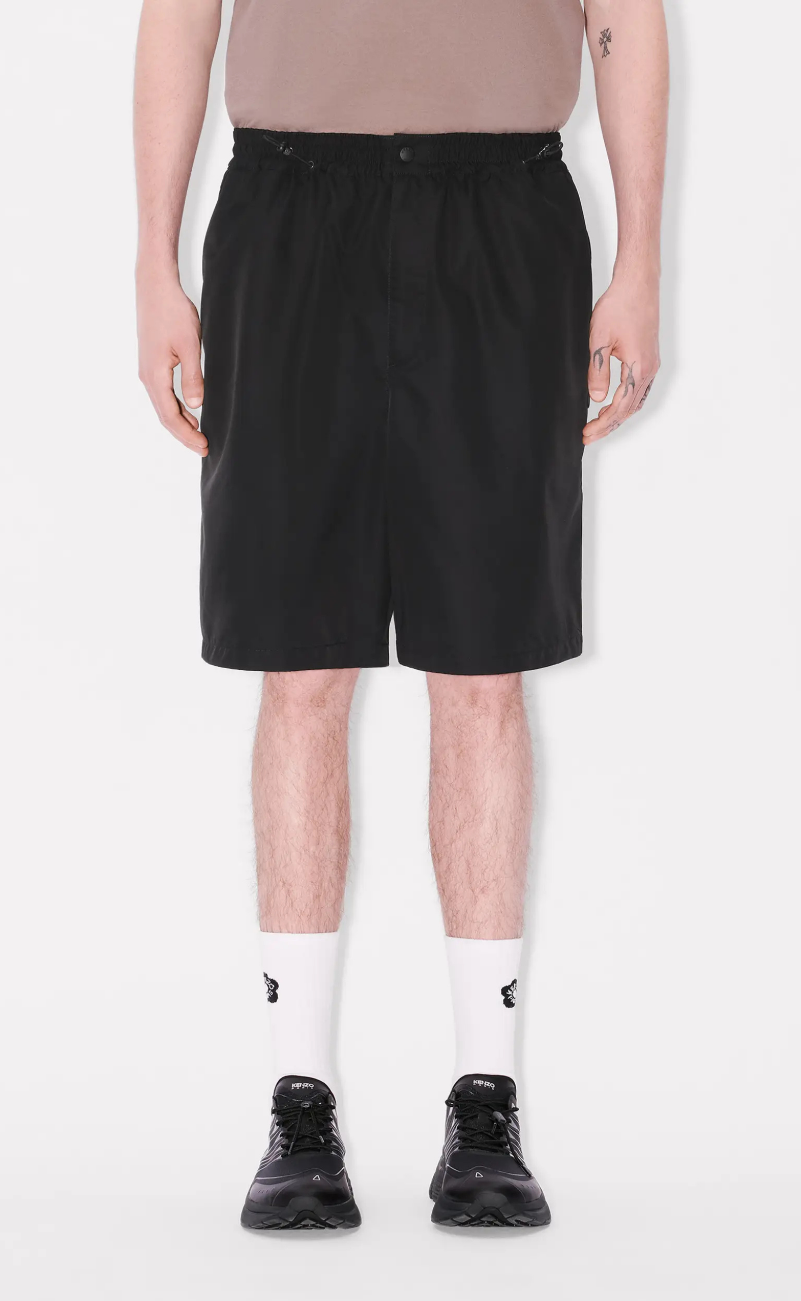 BOKE FLOWER 2.0 TECHNICAL BLACK SHORTS