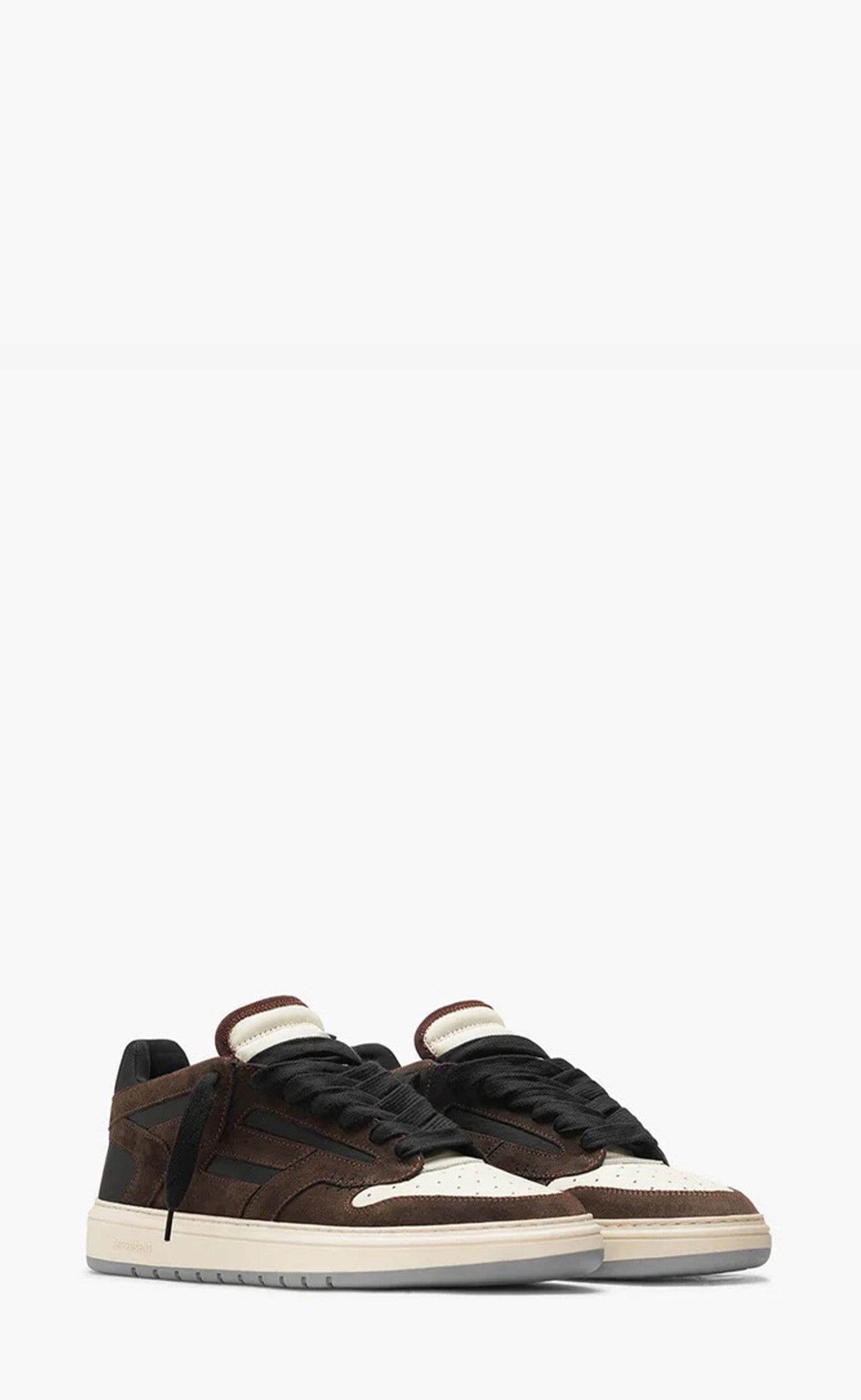 BROWN BLACK VINTAGE WHITE REPTOR LOW