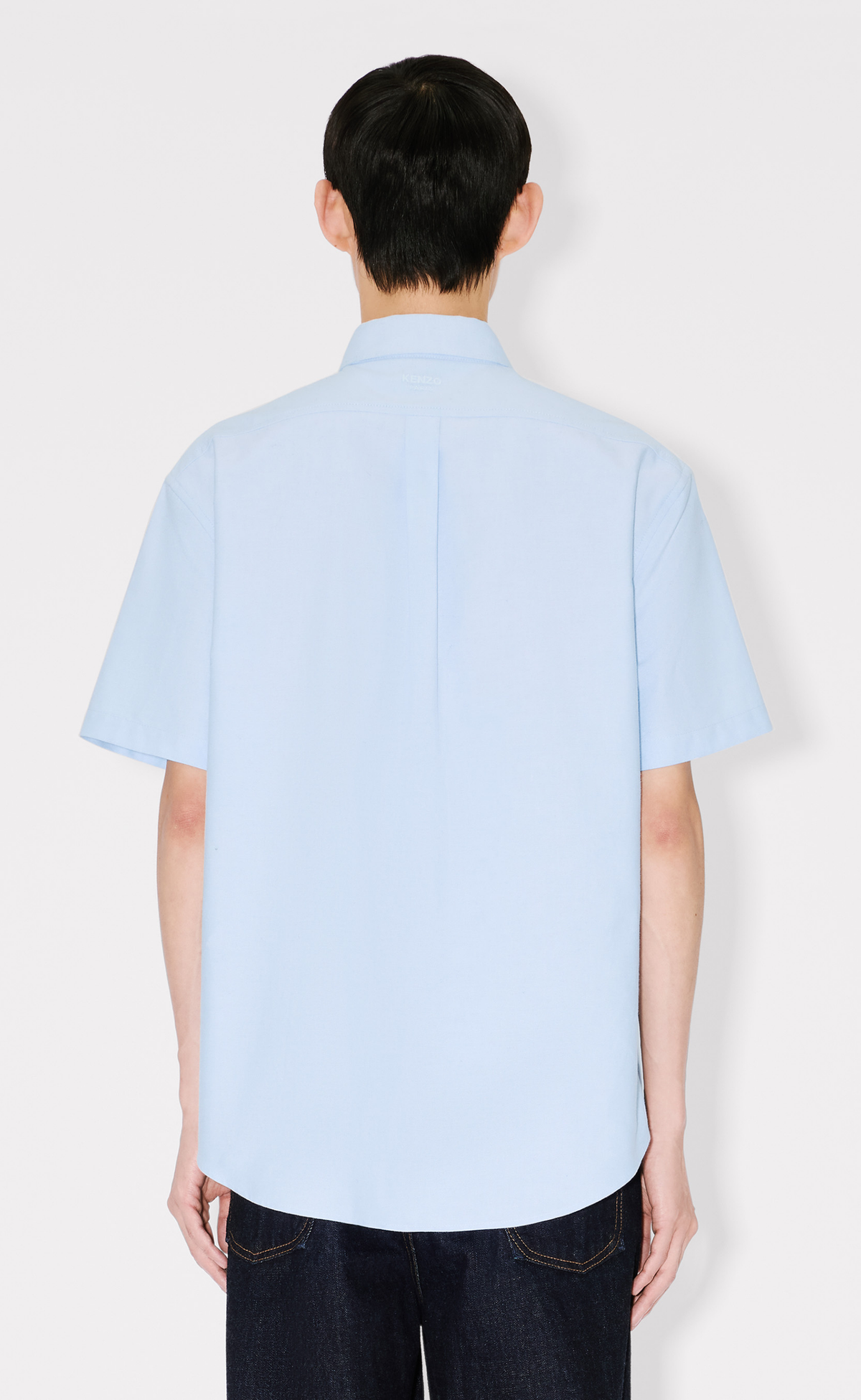 BOKE FLOWER CREST CASUAL BLUE SHIRT