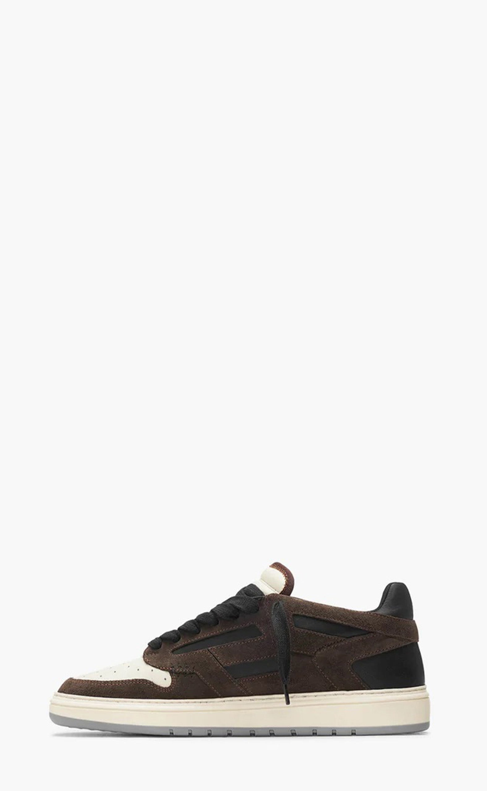 BROWN BLACK VINTAGE WHITE REPTOR LOW