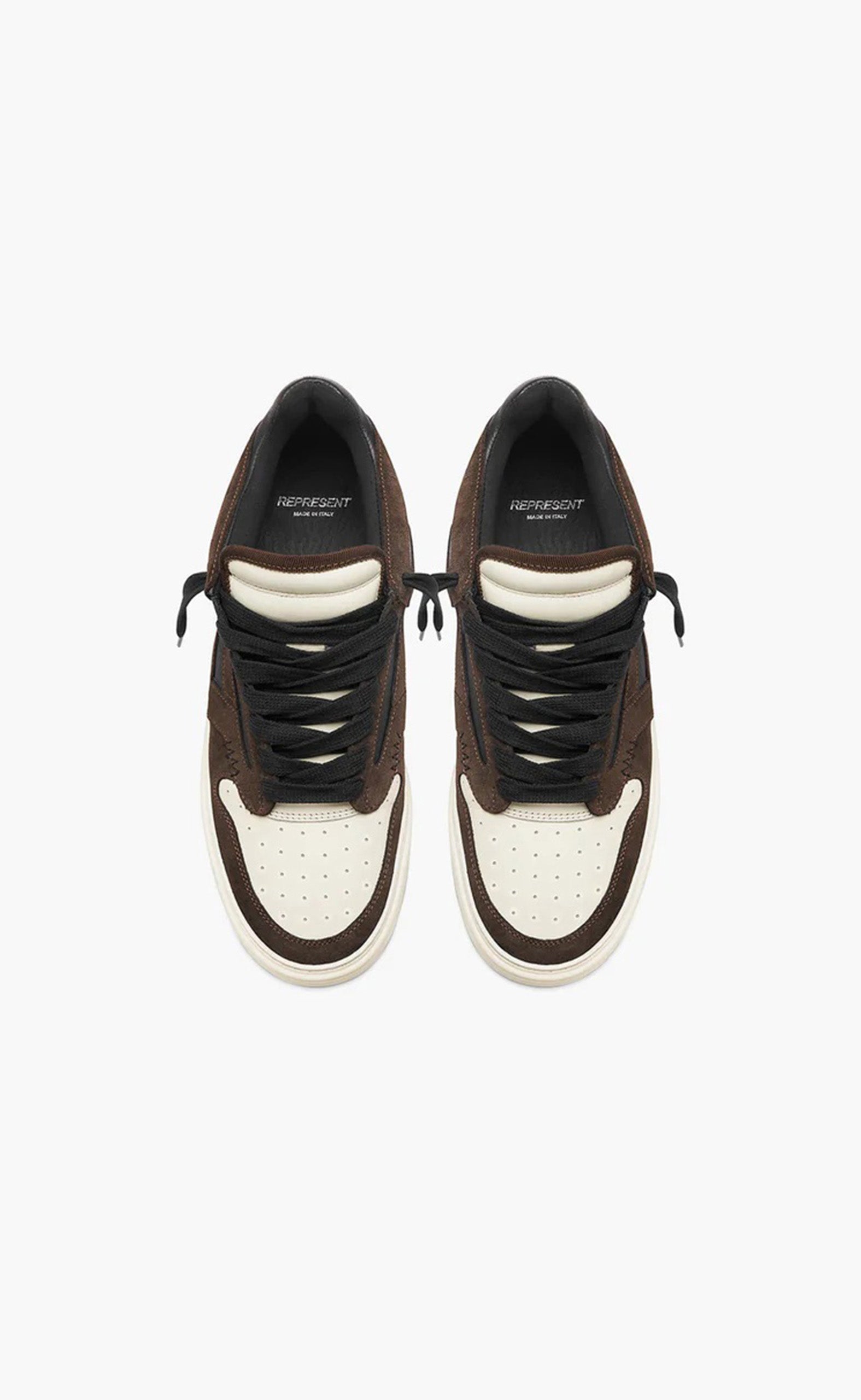 BROWN BLACK VINTAGE WHITE REPTOR LOW