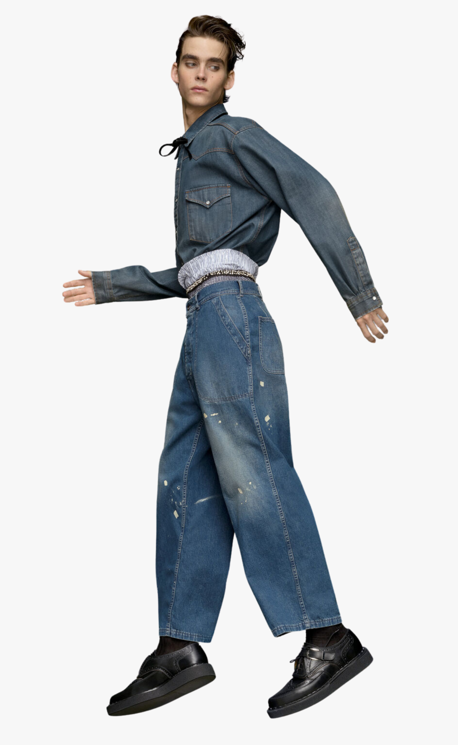 AMERICANA WASH VINTAGE BLUE SHIRT