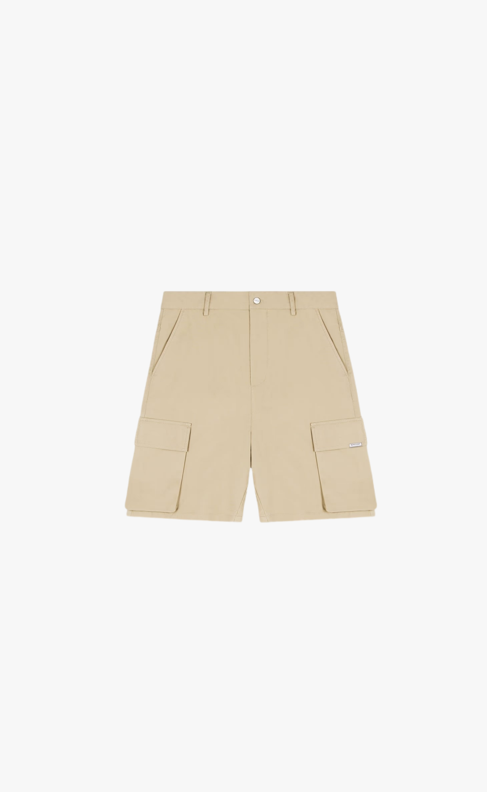 BAGGY COTTON CARGO SANDSTONE SHORTS