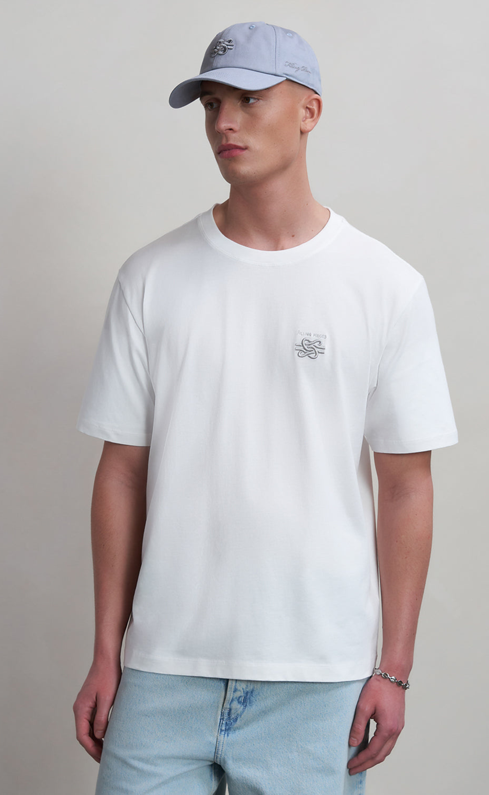 T-SHIRT EMBROIDERED KNOT WHITE