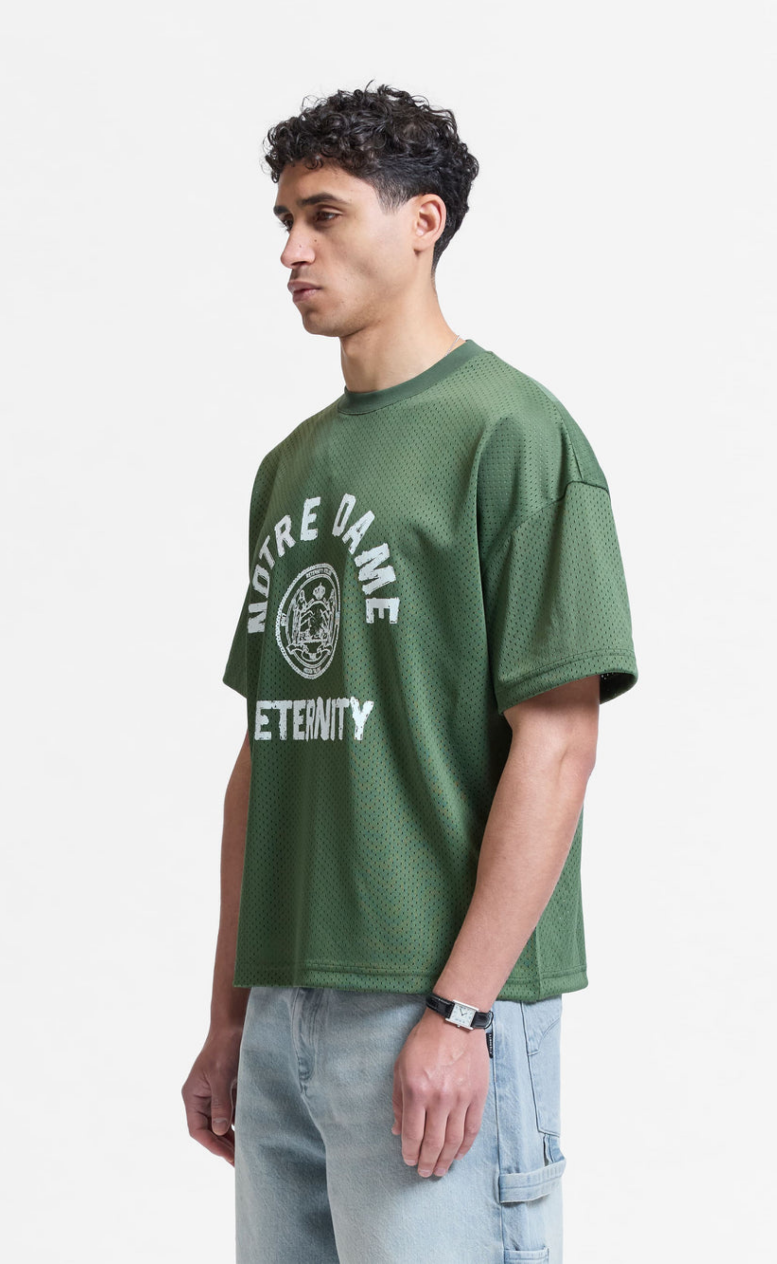 NOTRE DAME MESH GREEN T-SHIRT