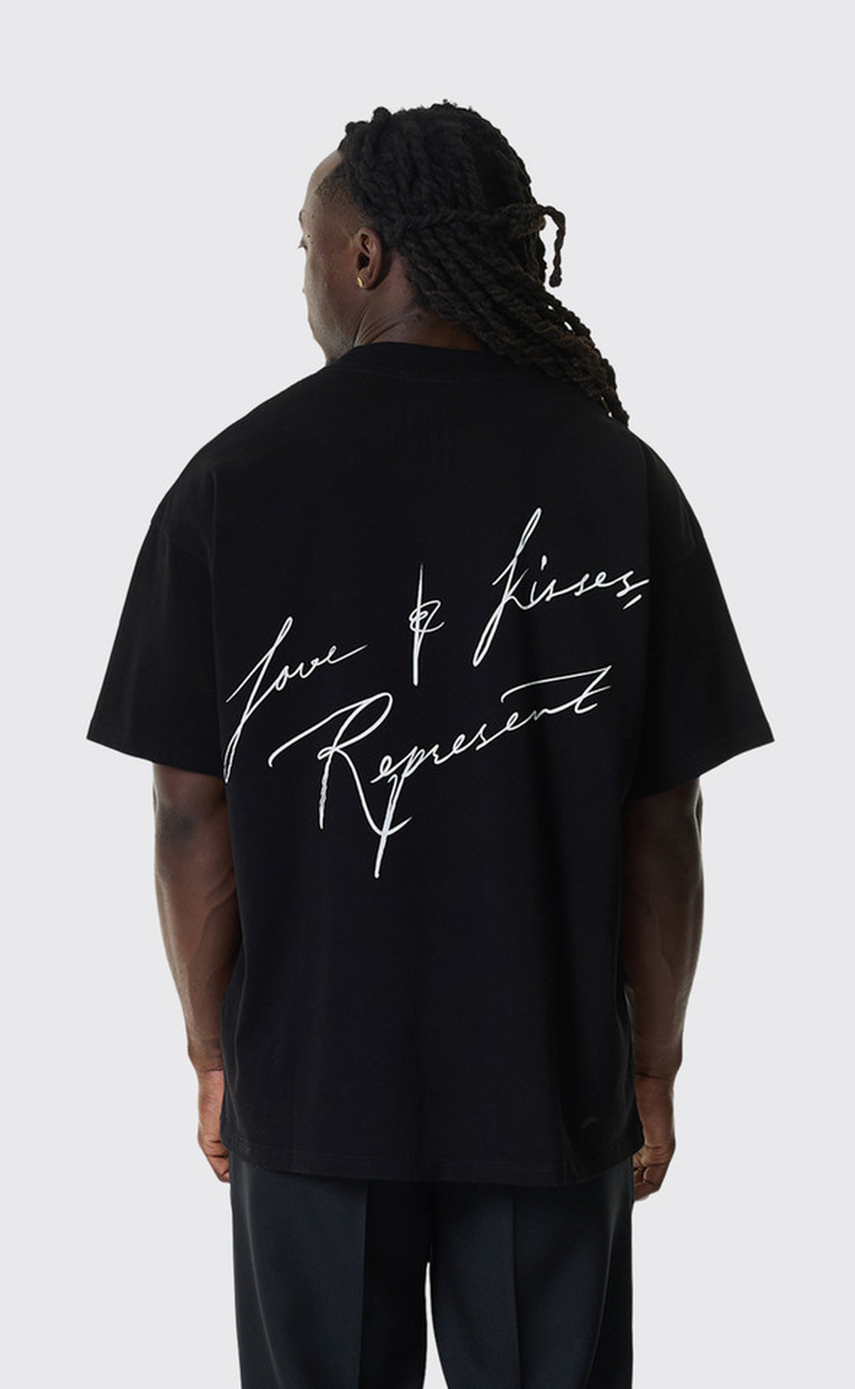 LOVE AND KISSES JET BLACK T-SHIRT