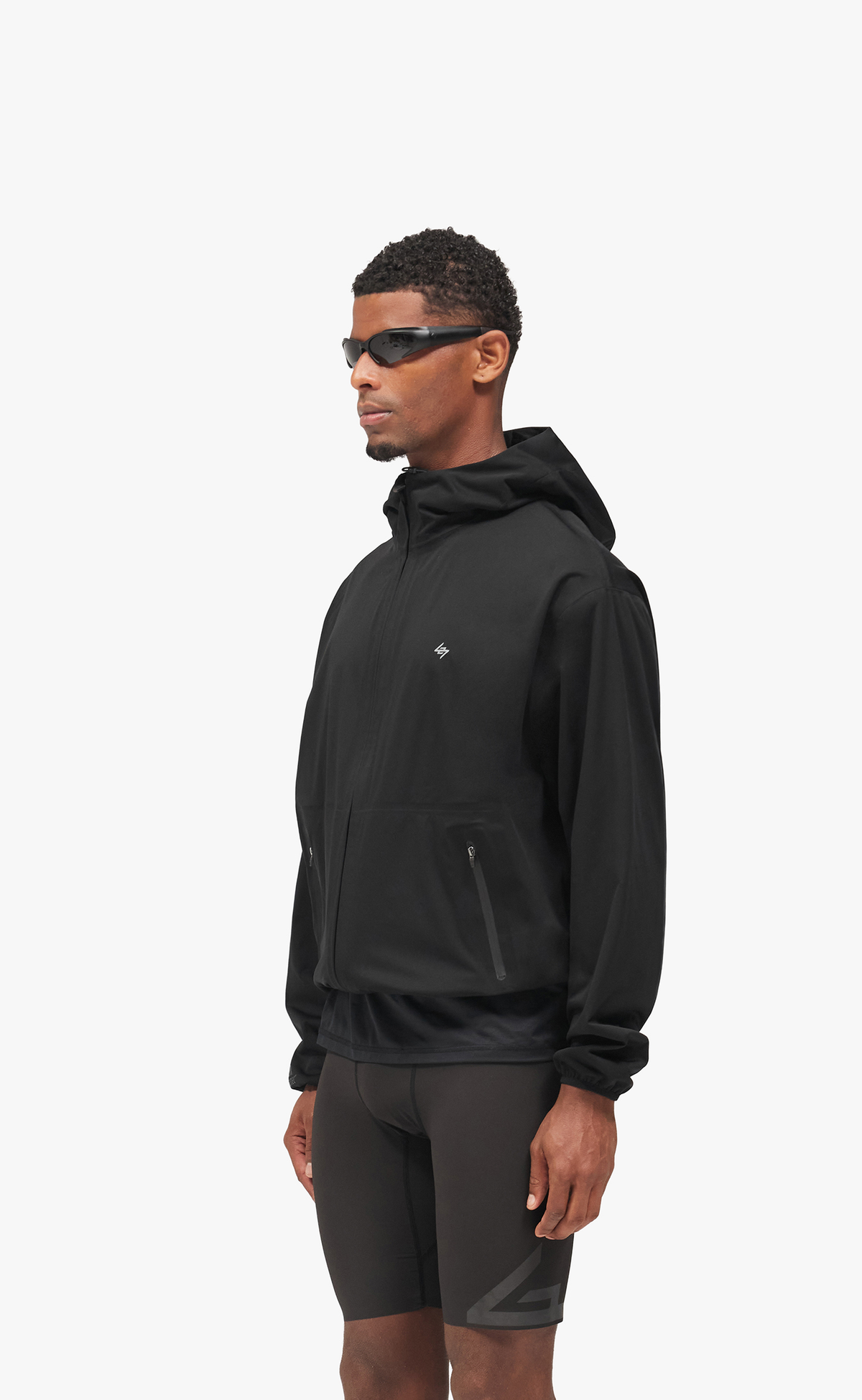 247 POWER SHIELD WINDBREAKER JET BLACK JACKET