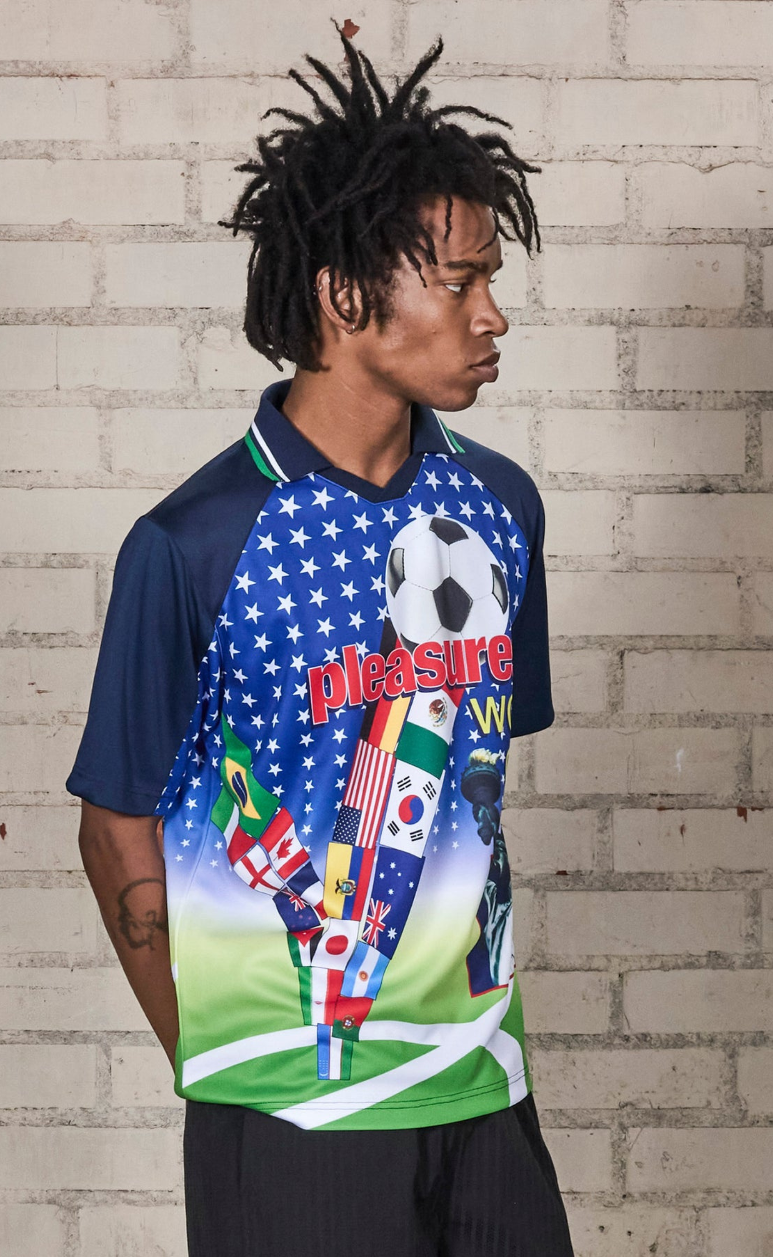 FLAGS JERSEY MULTI POLO T-SHIRT