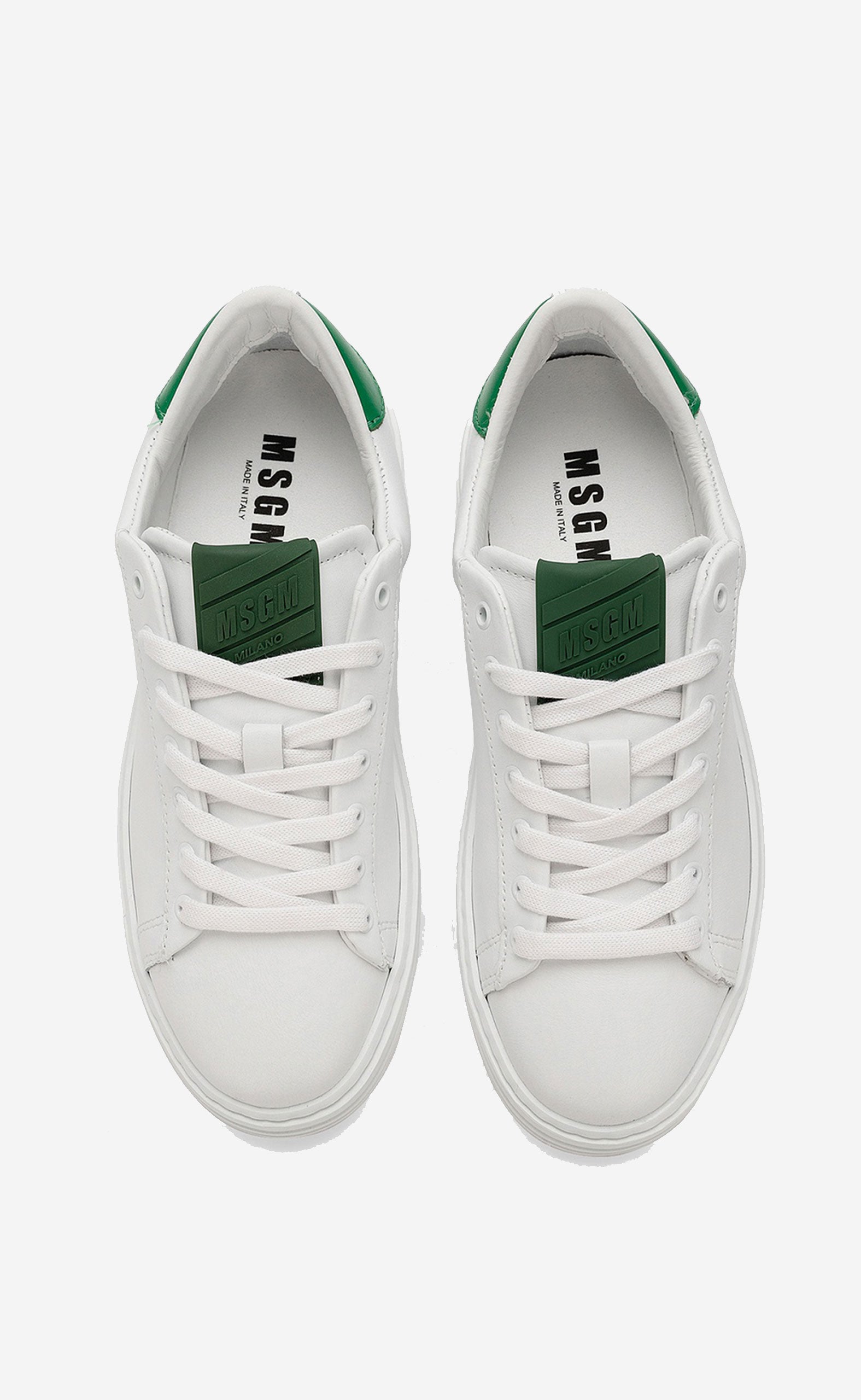 GREEN OPT WHITE ICONIC CUPSOLE SNEAKERS