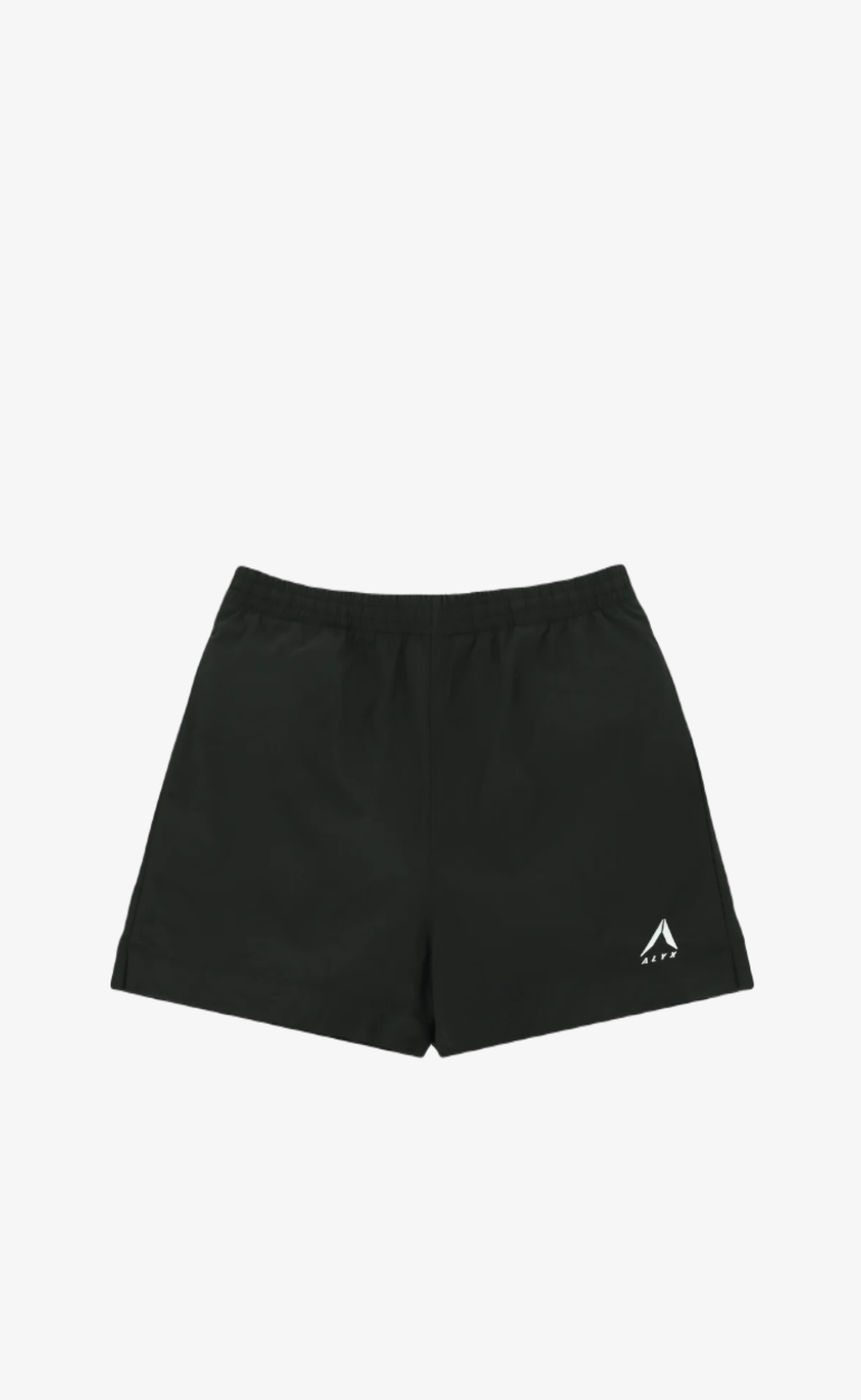LOGO EMBROIDERED BLACK SWIM SHORTS