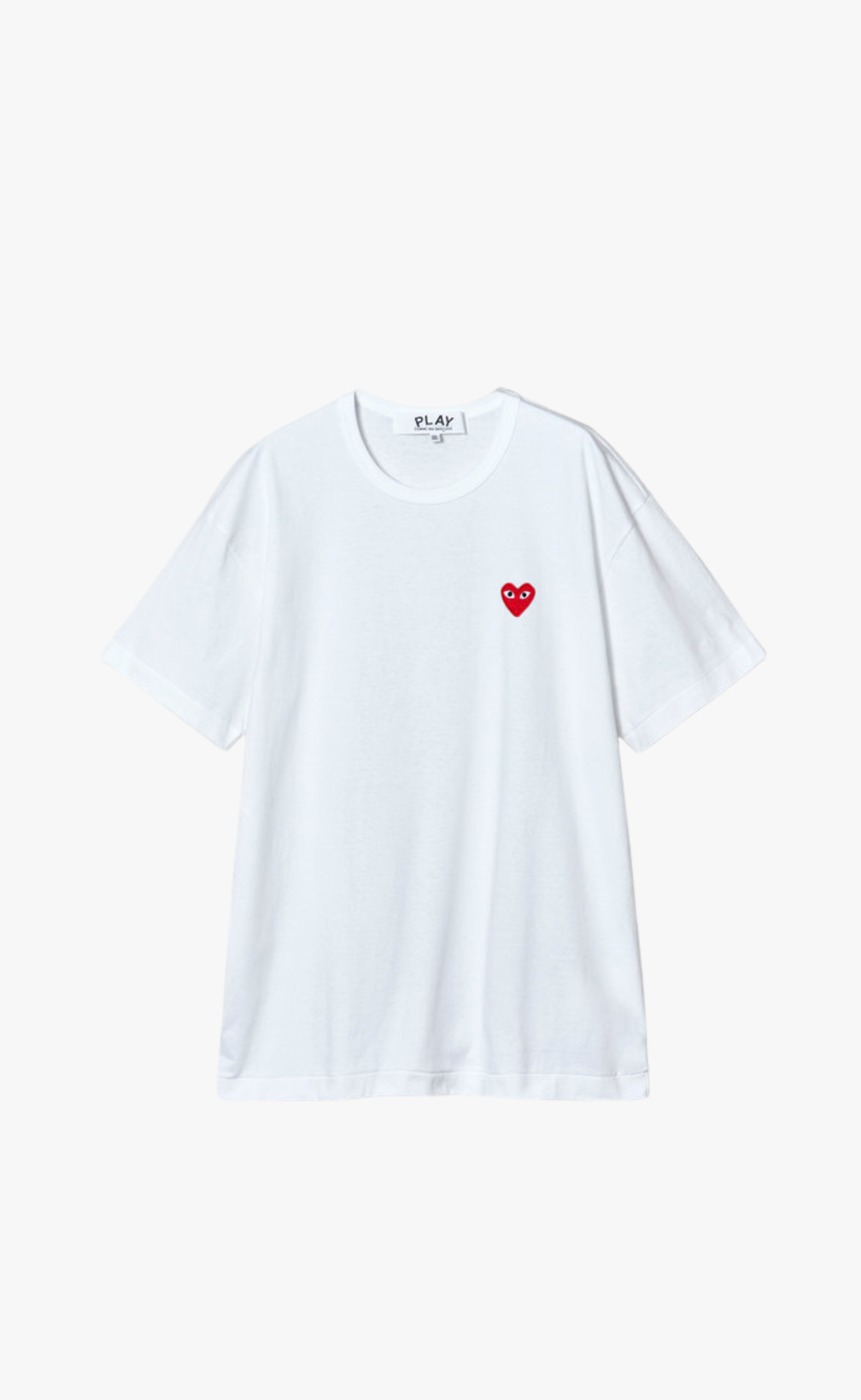 EMBROIDERED HART WHITE T-SHIRT