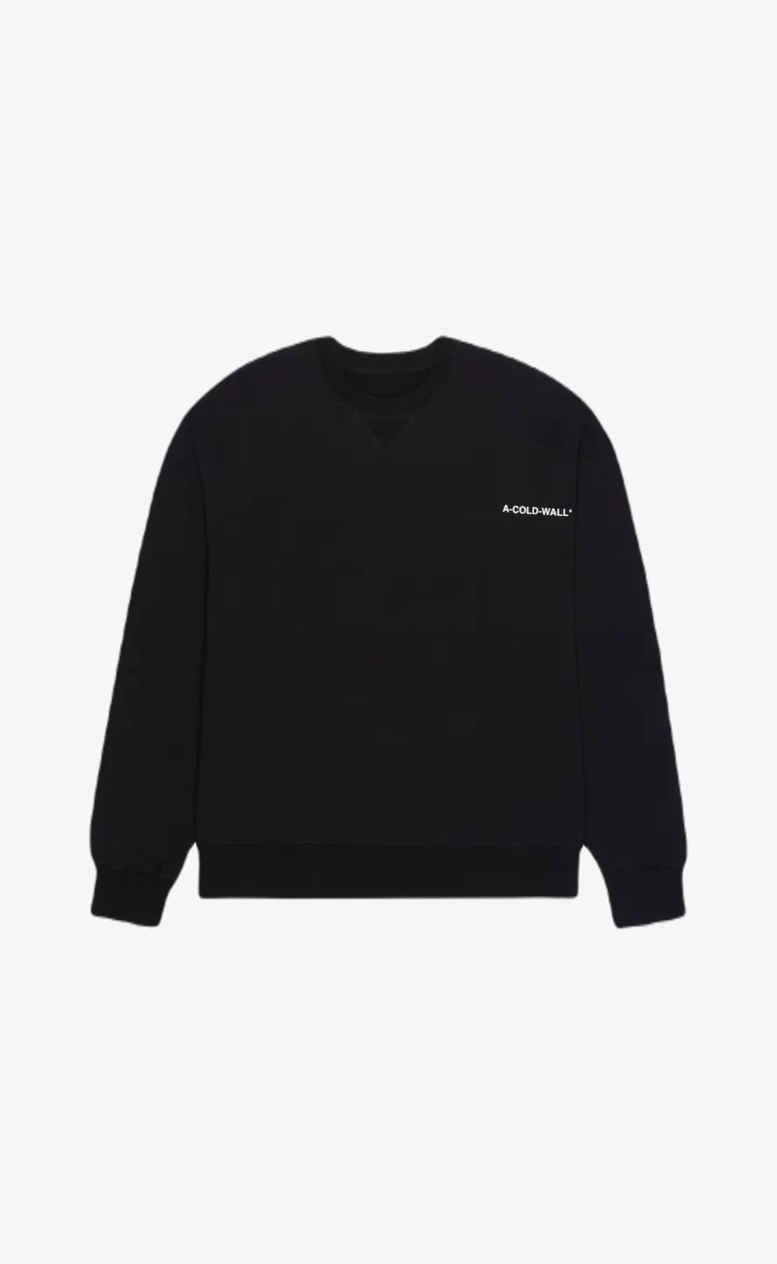 ESSENTIALS SMALL LOGO BLACK CREWNECK