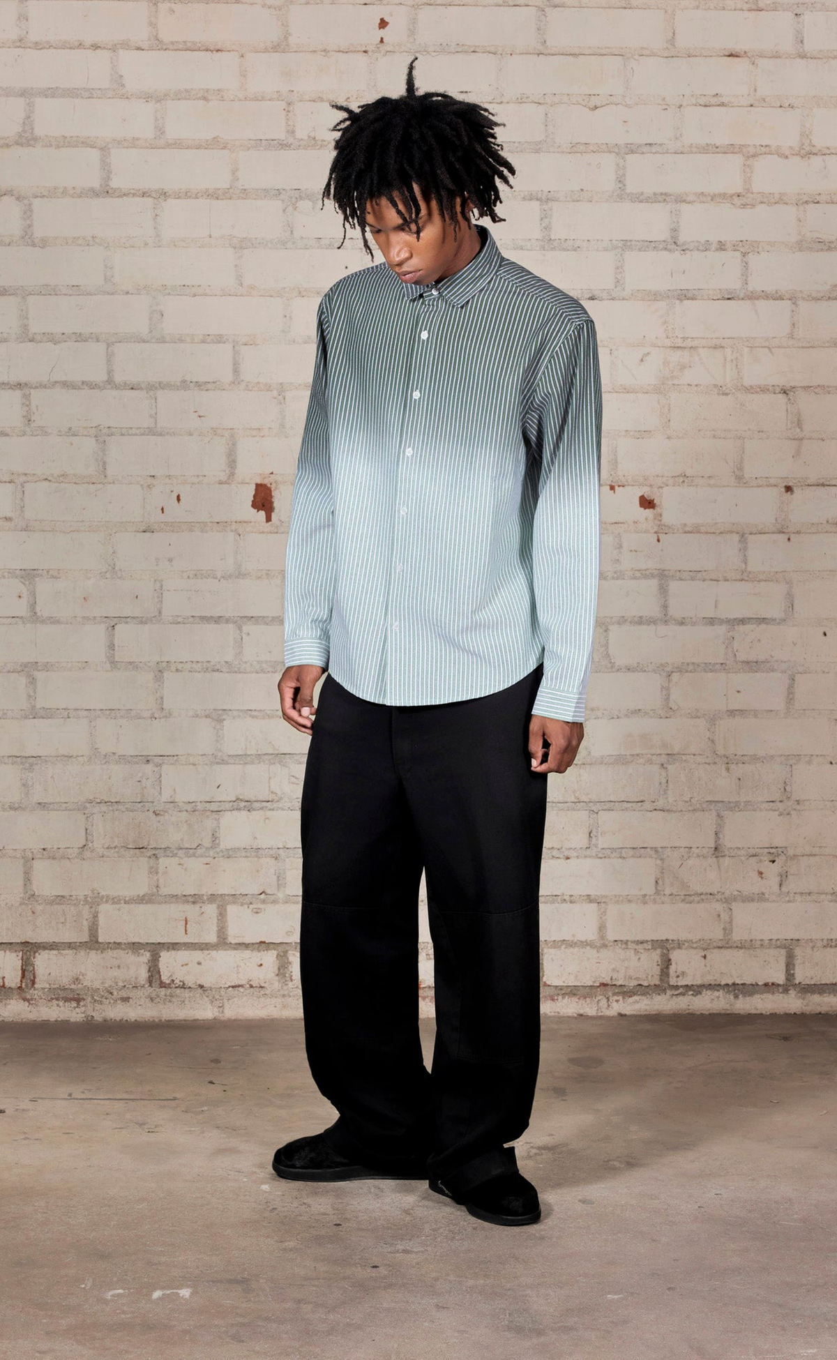 FADE BUTTON UP MULTI SHIRT
