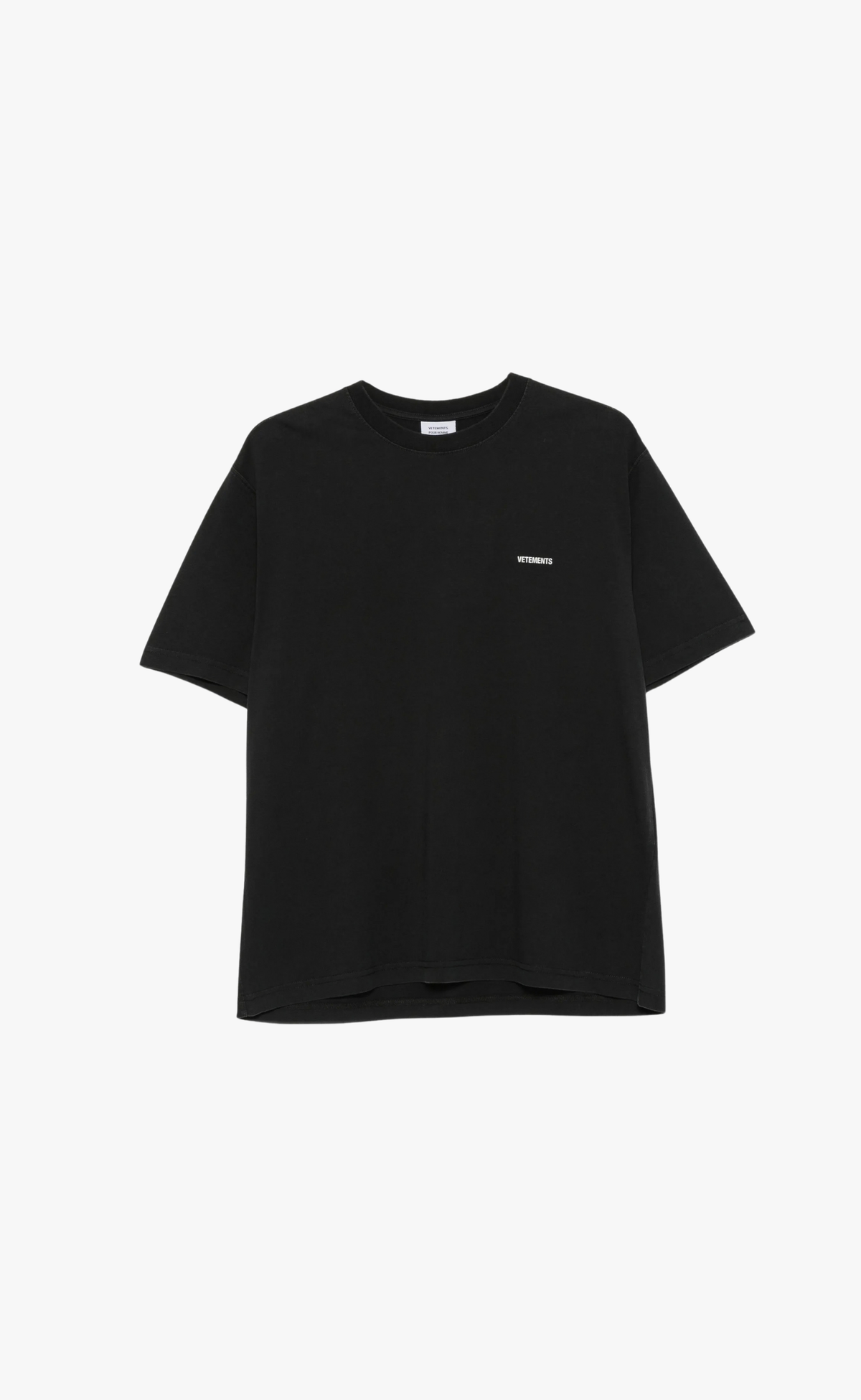 CLASSIC LOGO REGULAR WASHED BLACK T-SHIRT