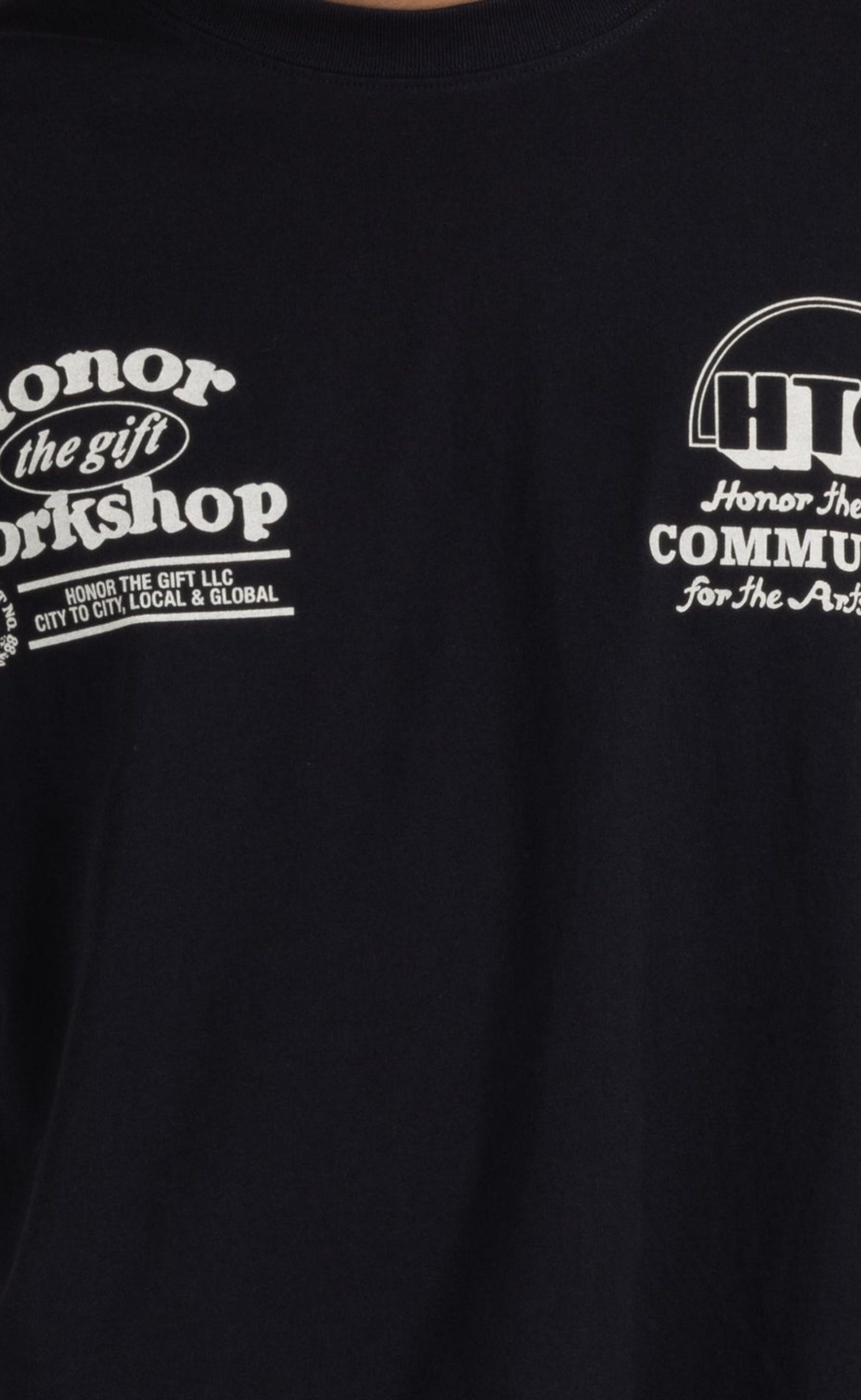 HONOR WORKSHOP BLACK T-SHIRT