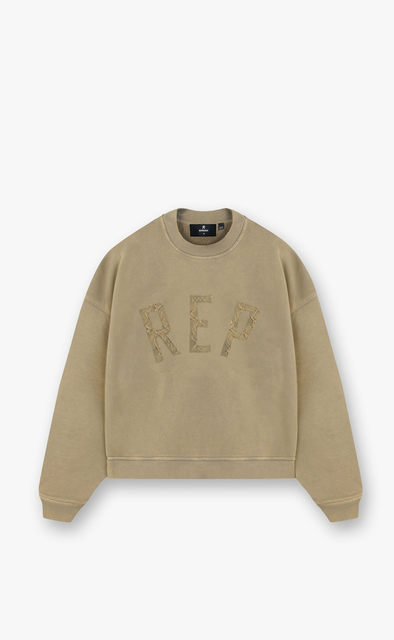 REP APPLIQUE FAWN CREWNECK