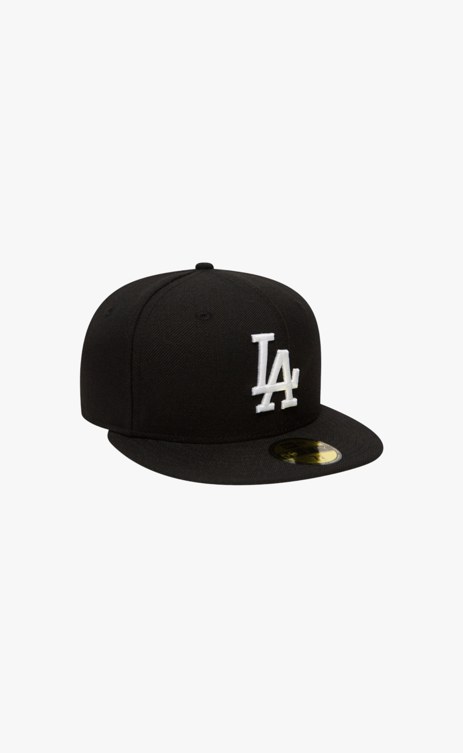 LA DODGERS LEAGUE ESSENTIAL 59FIFTY BLACK WHITE HAT